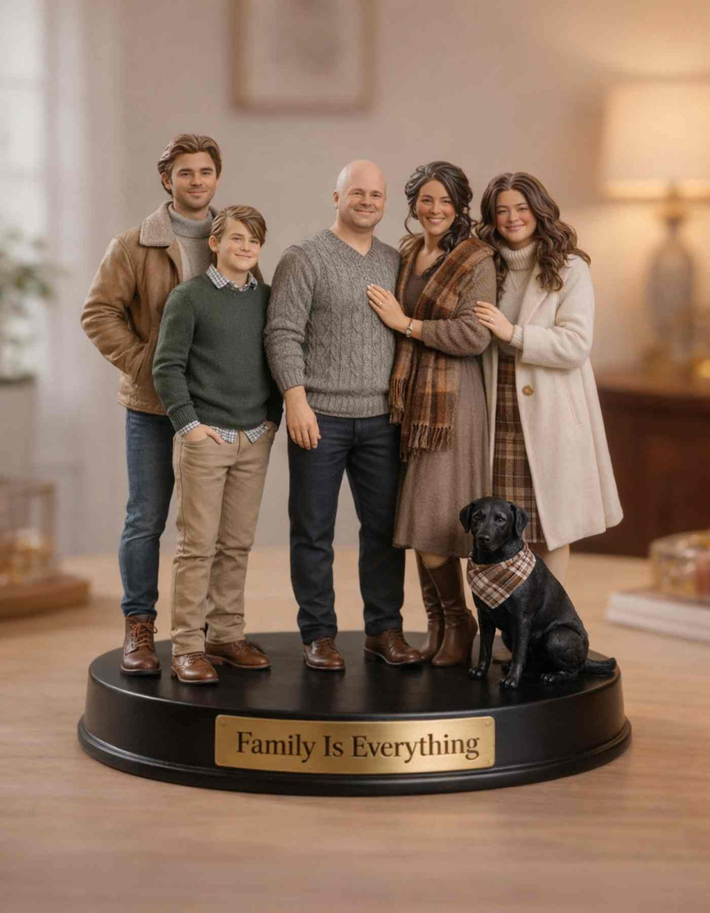 Personalized Family Sculpture Figurine A Full Sculpture Keepsake