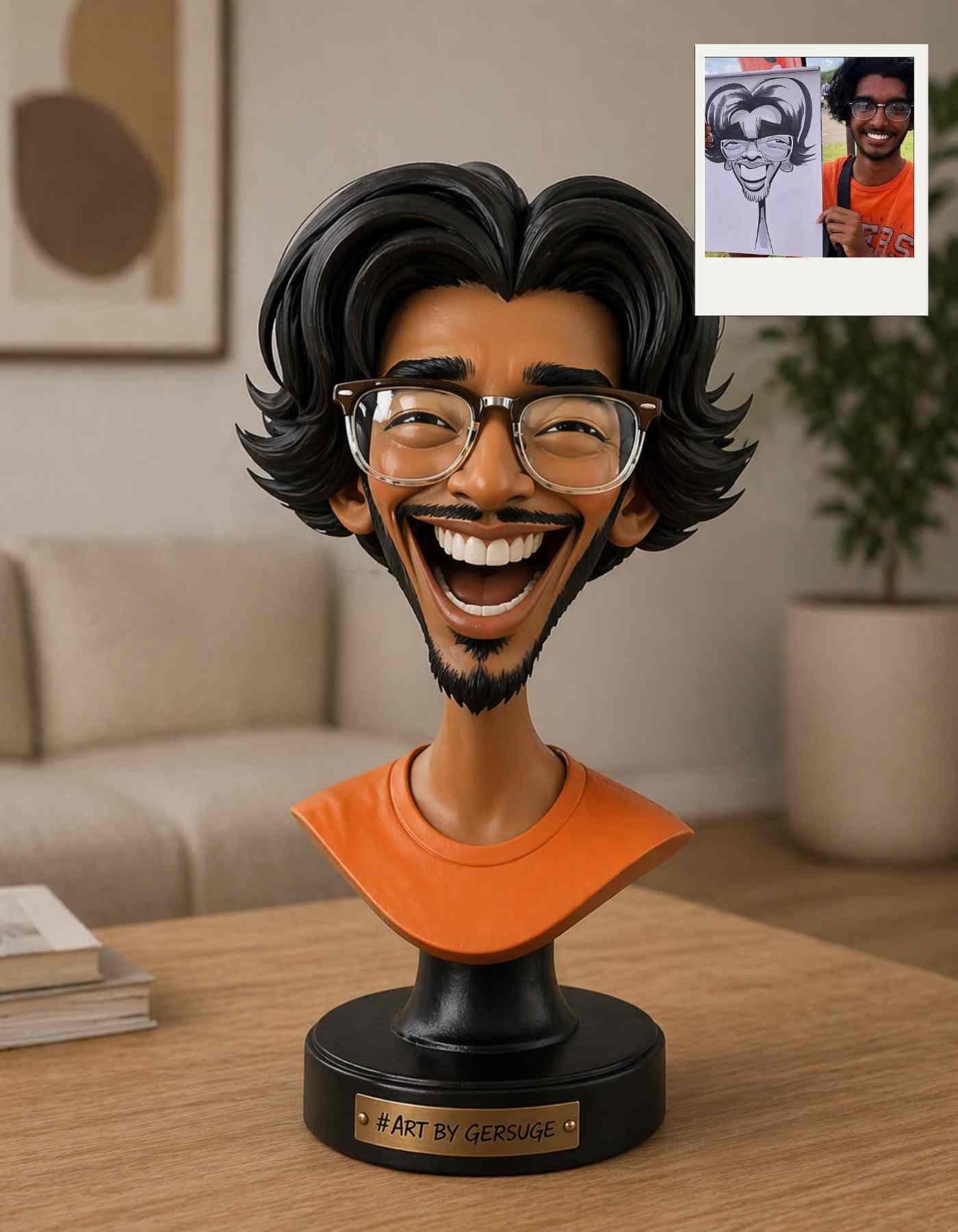 Caricature Sculpture : 3D caricature from photo