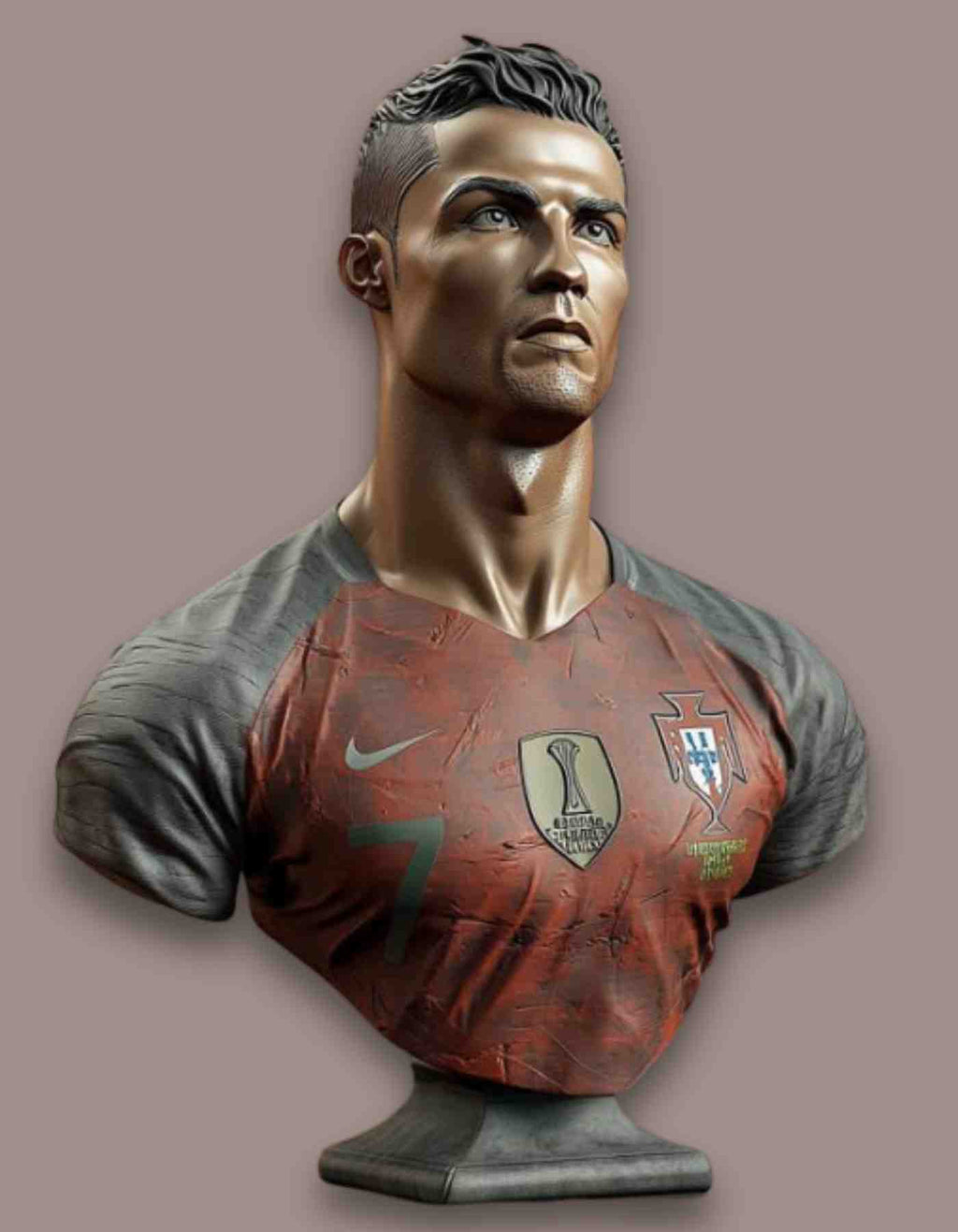Ronaldo action figure:  Custom made Soccer star  Figurines & Busts