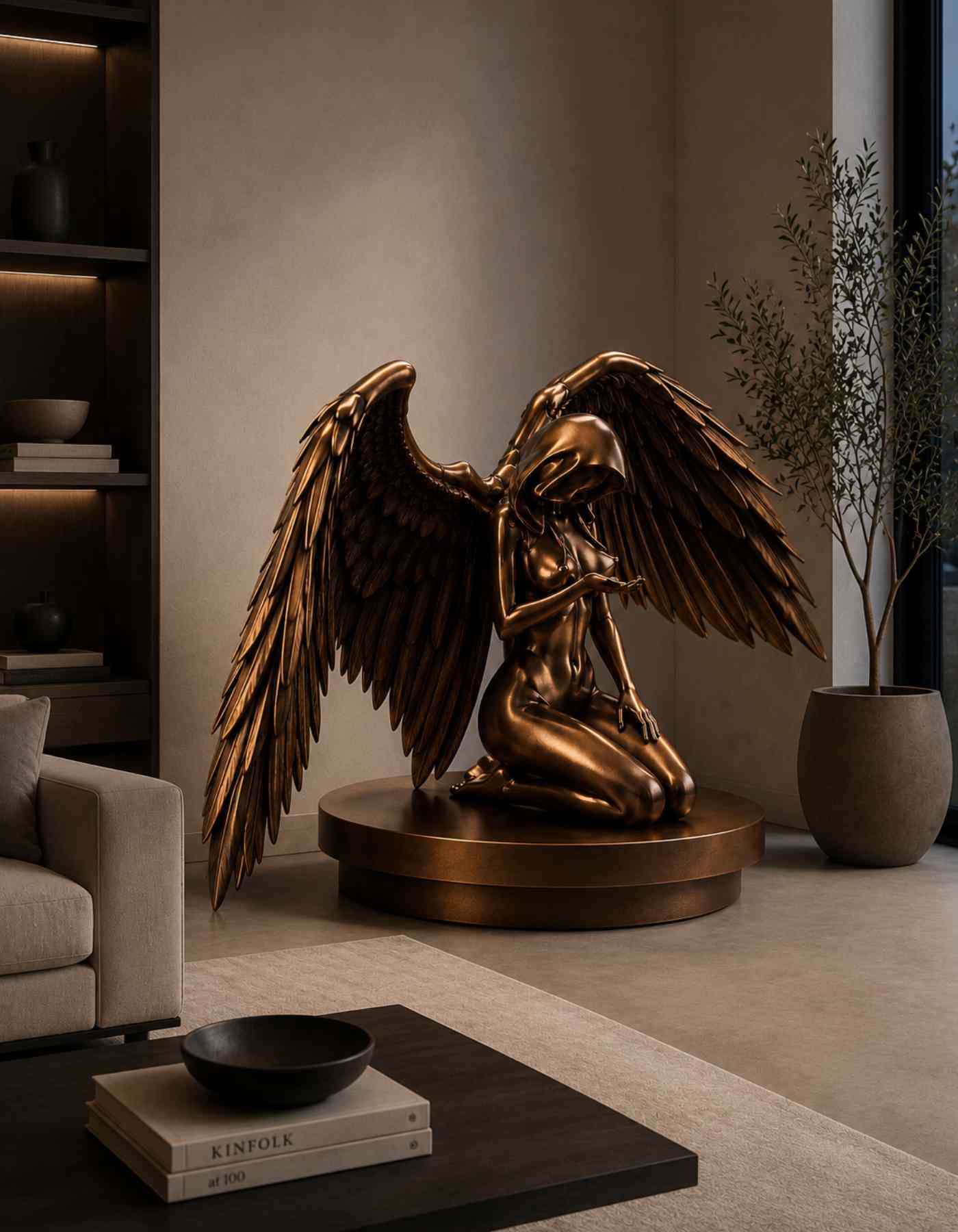 Winged Angel Sculpture
