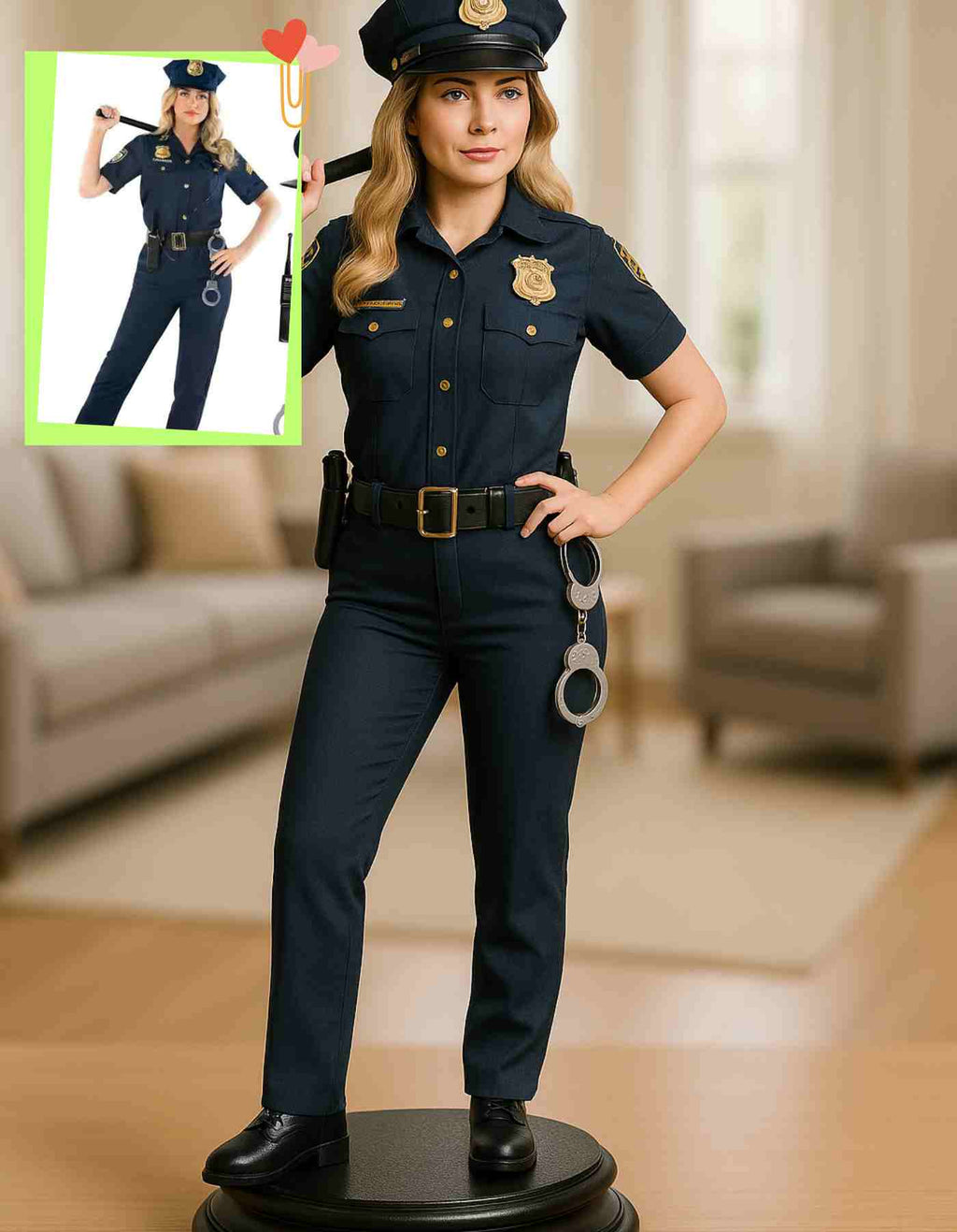 Custom Police gifts- Custom made Personalized Police Officer Gifts / Sculptures