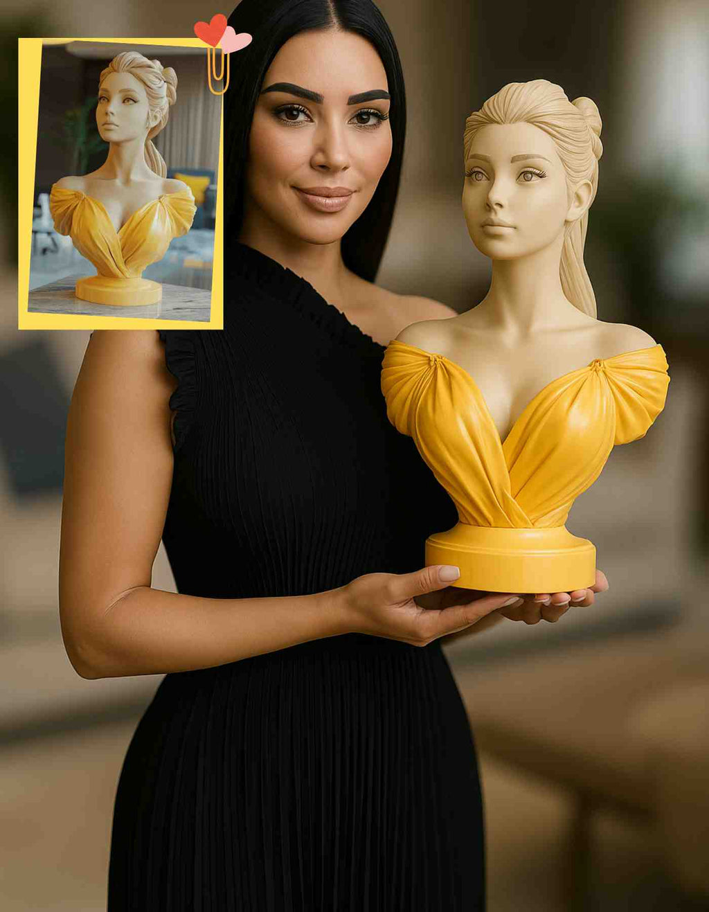 Bust sculpture ; Personalized 3D Art for Timeless Elegance!