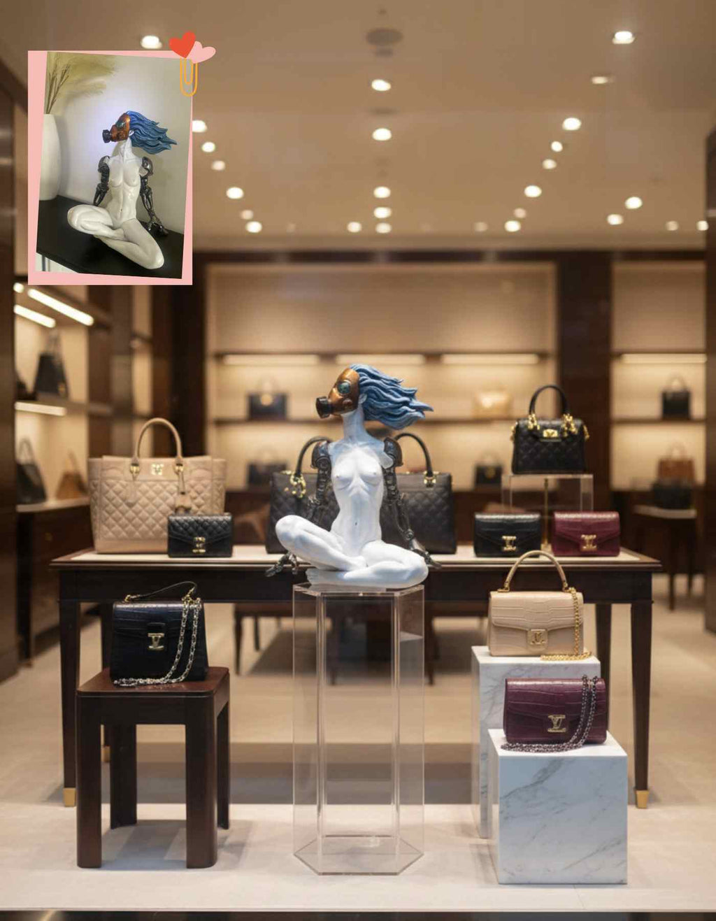 Custom Sculptures for Luxury StoreFront