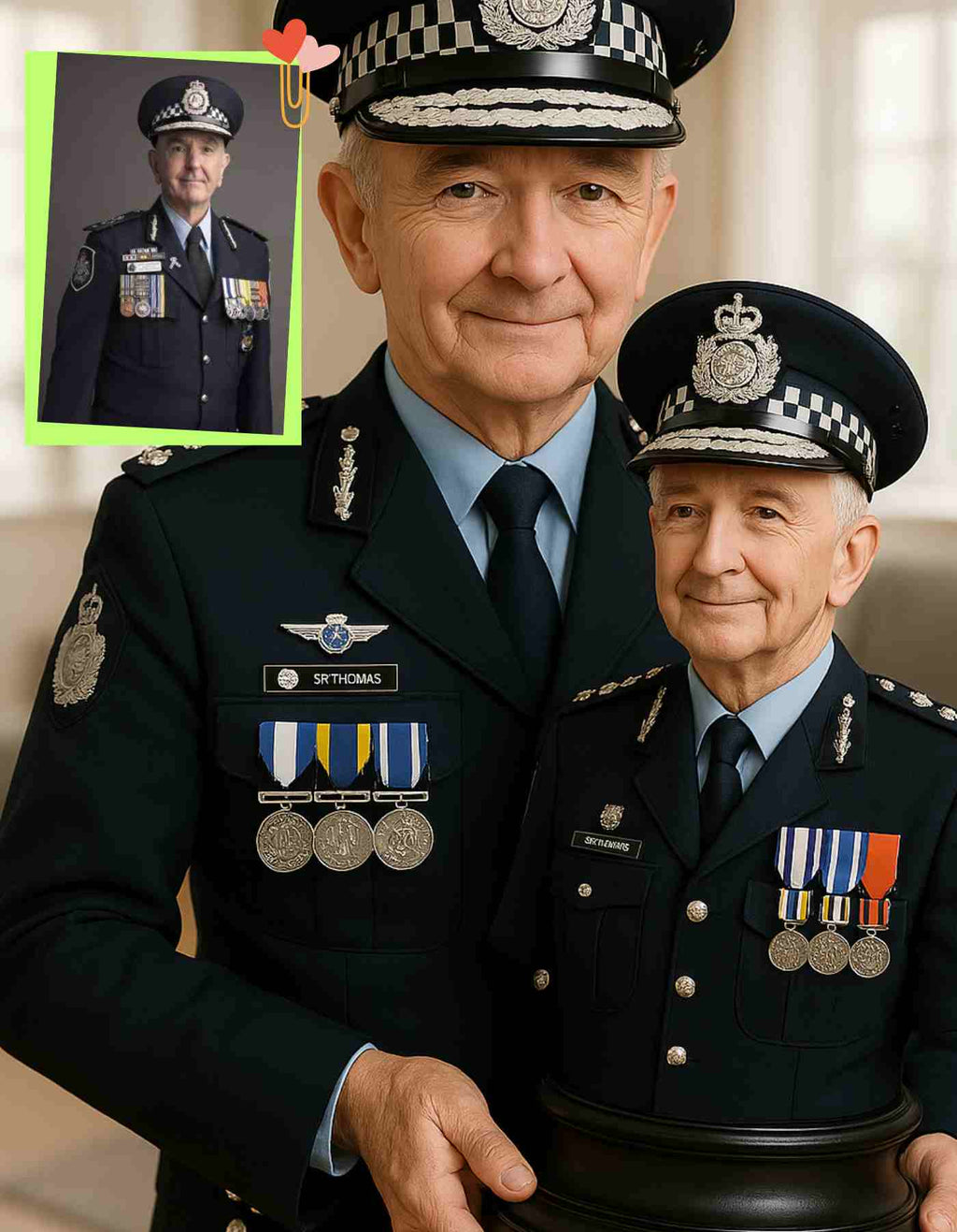 Custom Police gifts- Custom made Personalized Police Officer Gifts / Sculptures