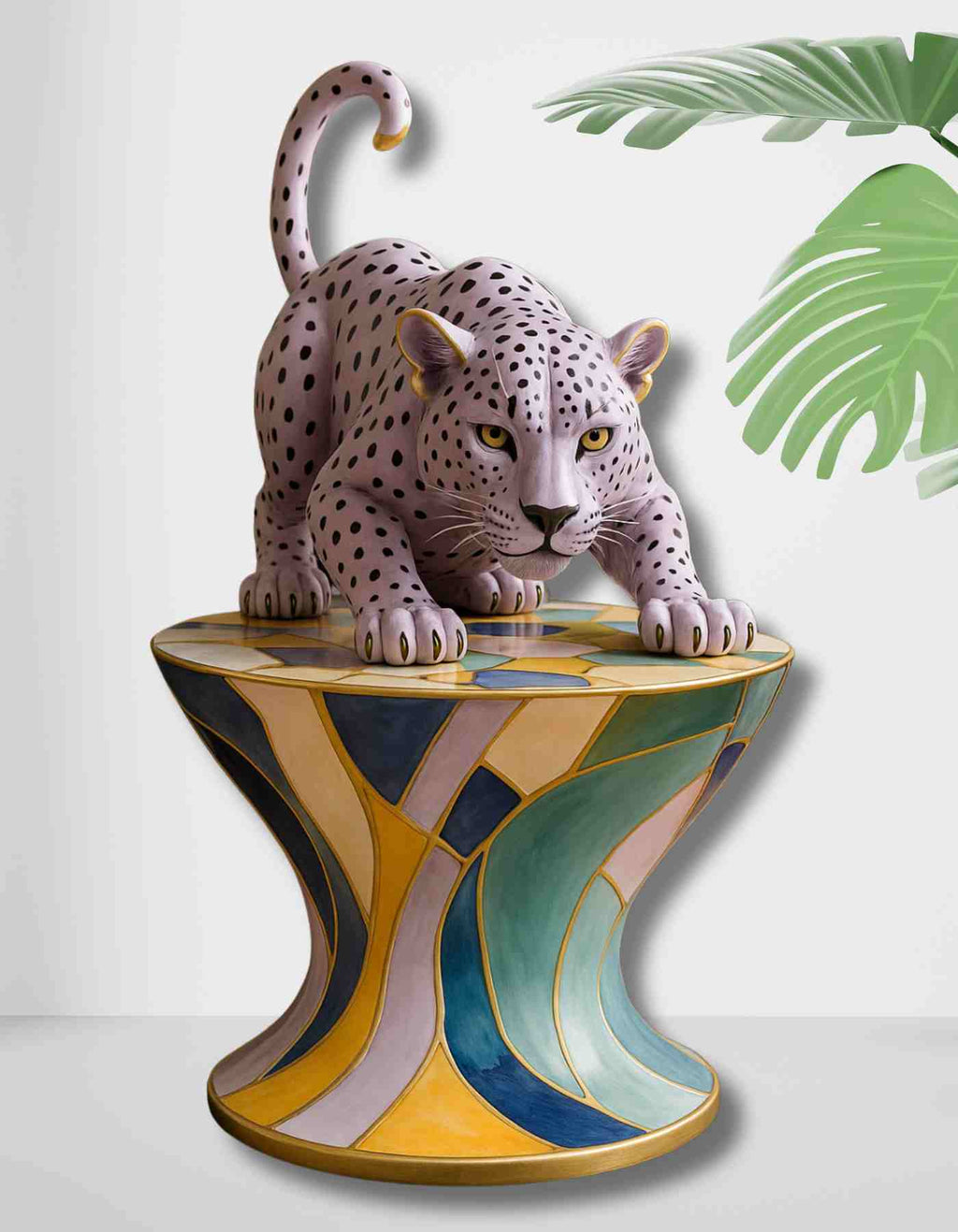 Custom Leopard Statement Sculpture | Luxury Decor for Modern Interiors
