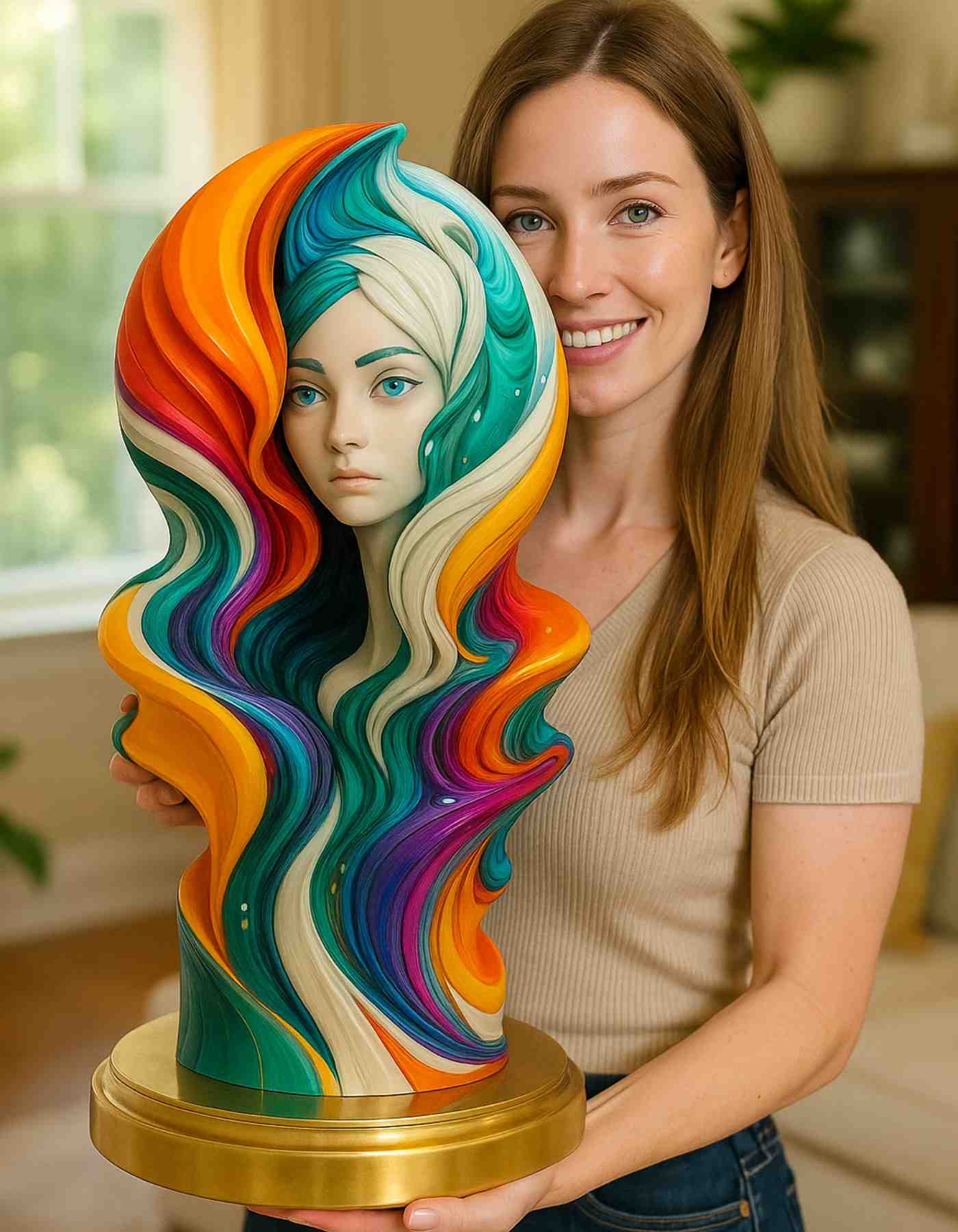 Home decor sculptures :  Custom 3D Printed Sculptures