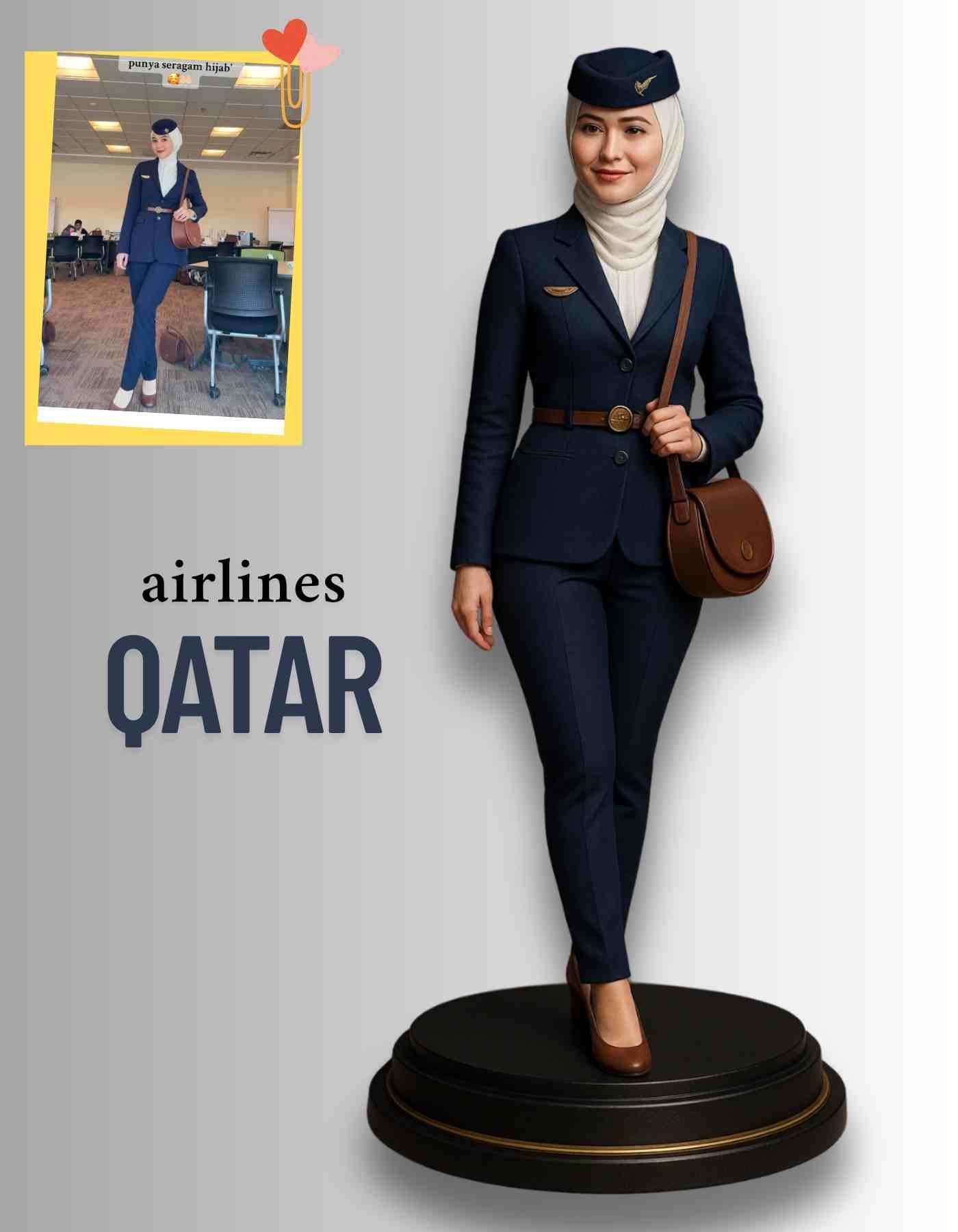 Custom Flight Attendant Figurine: realistic Figurines