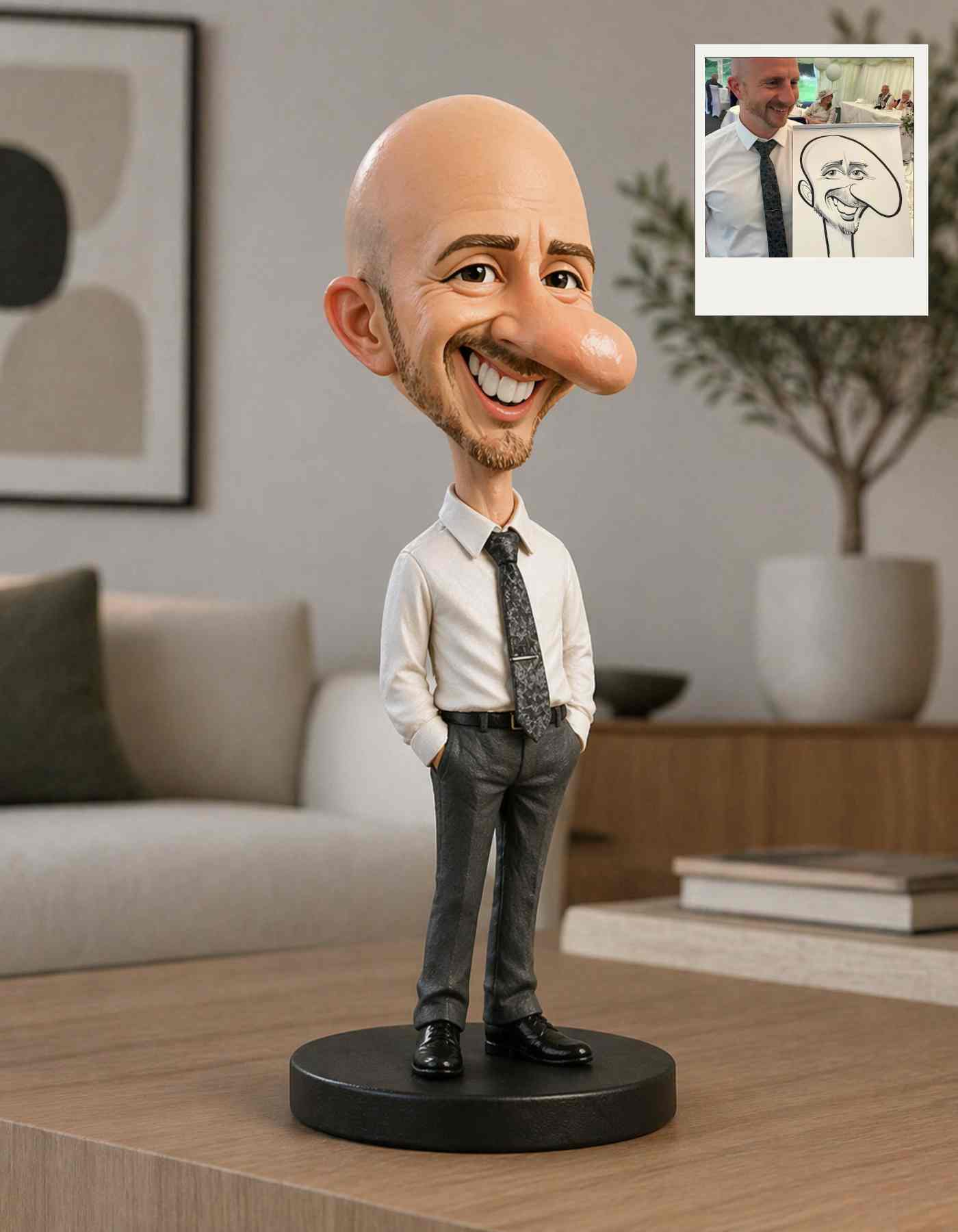 Caricature Sculpture : 3D caricature from photo