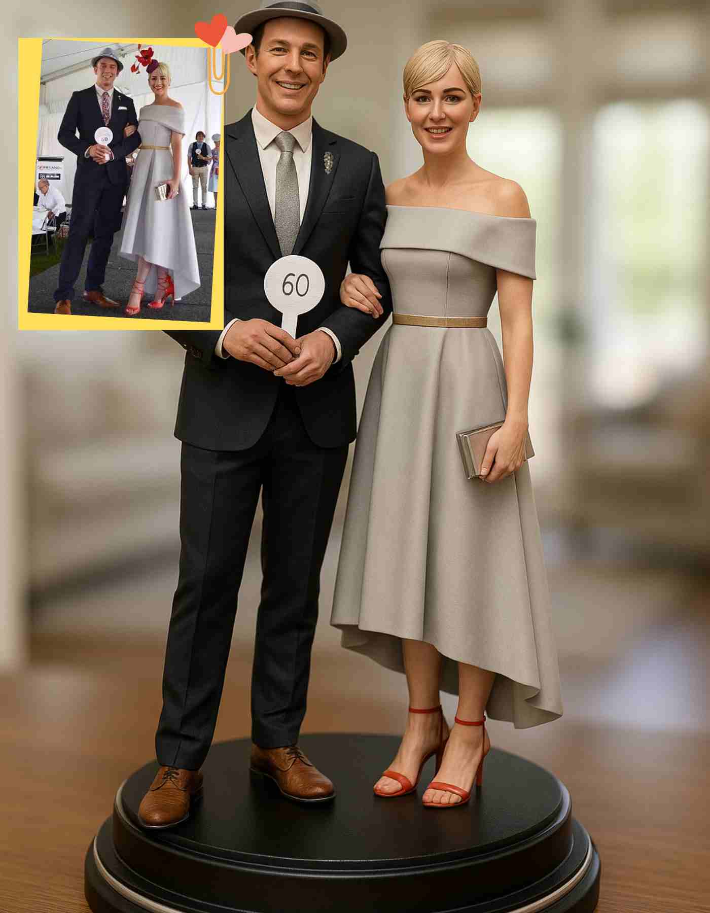 Custom Romantic gifts for her : Romantic Custom 3D Figurines