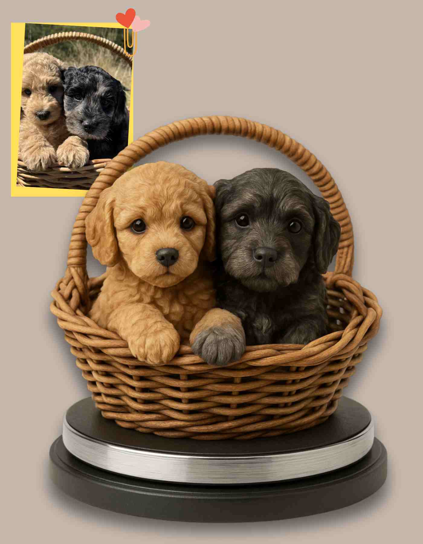 Custom pet gifts for owners - Personalized 3D Sculptures of Your Beloved Pets