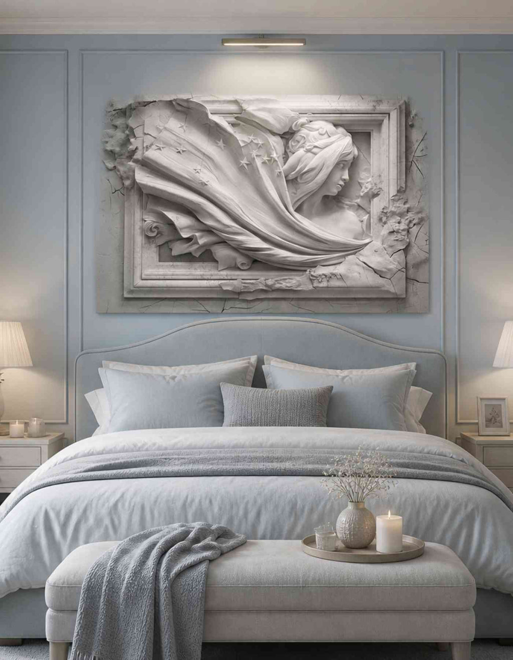 Custom relief wall art