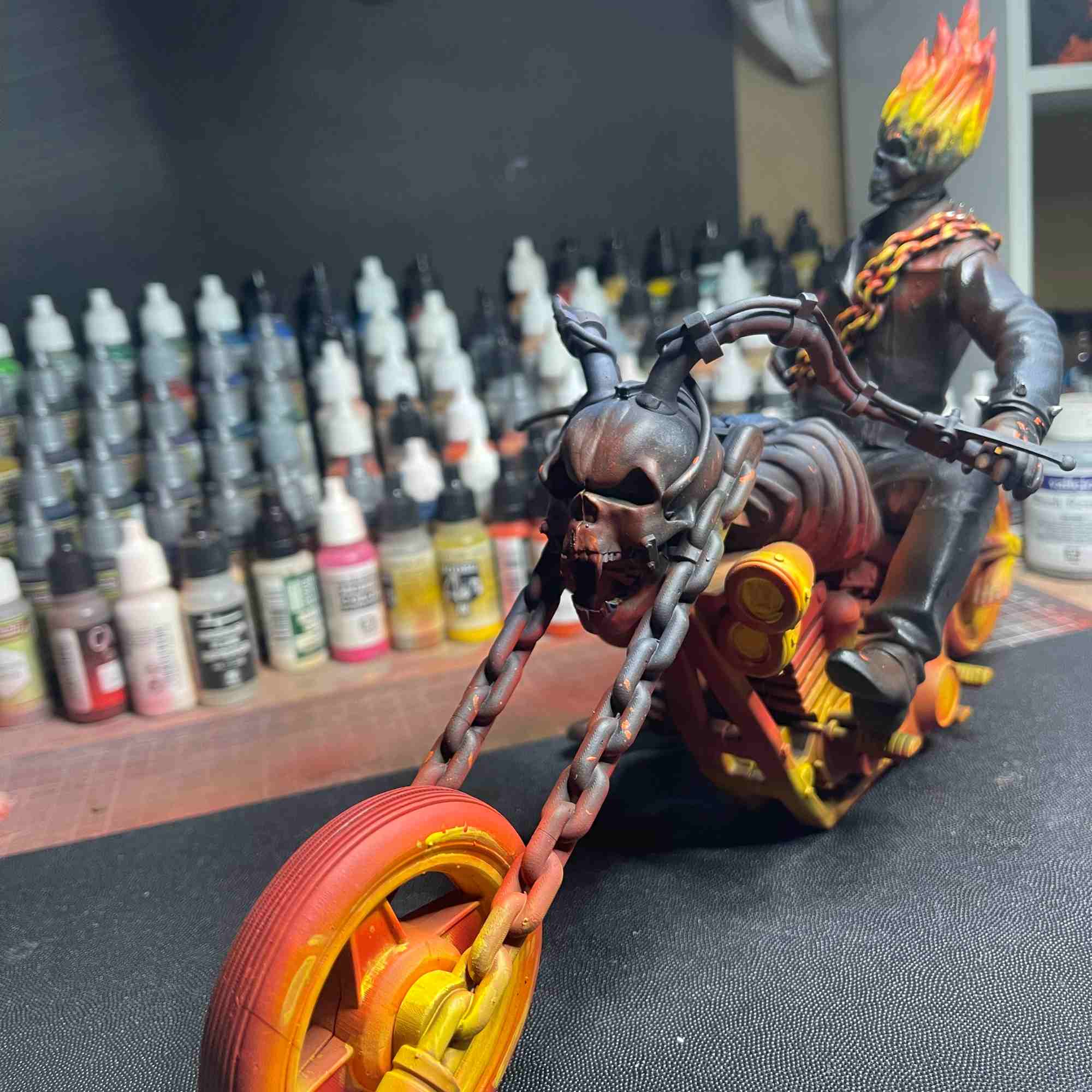 Ghost rider diorama - Custom made just for you!