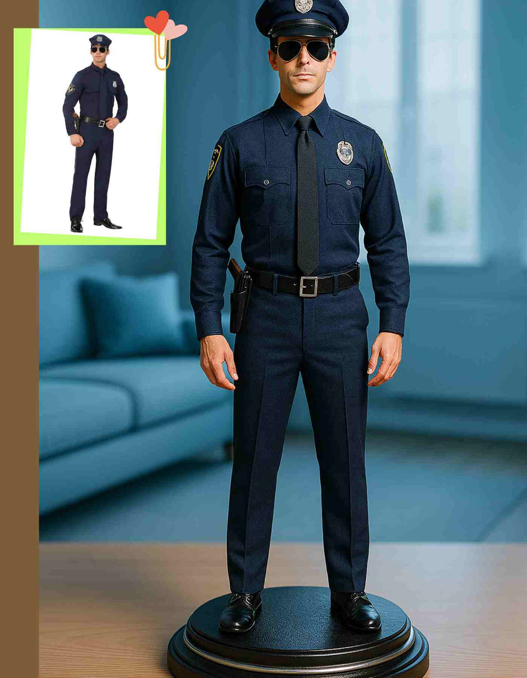 Custom Police gifts- Custom made Personalized Police Officer Gifts / Sculptures