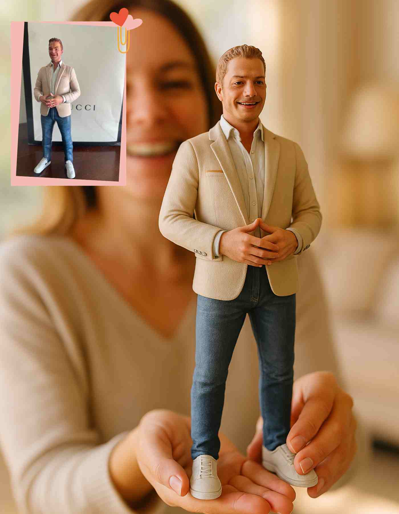 Custom gifts for dad :Personalized 3D Sculptures for dads day, birthday and every occasion