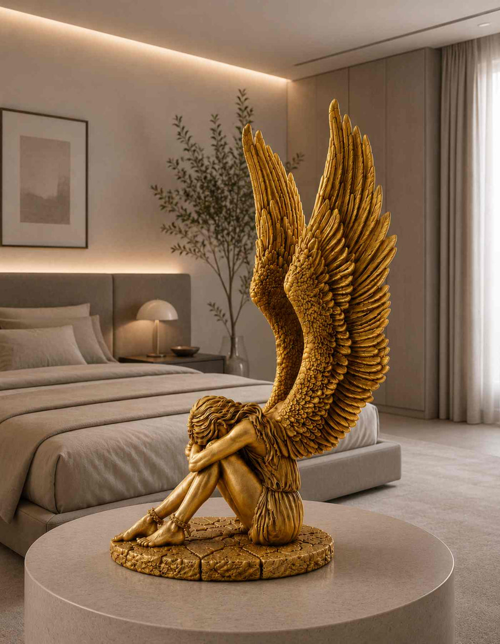 Gothic Angel wings decor sculpture