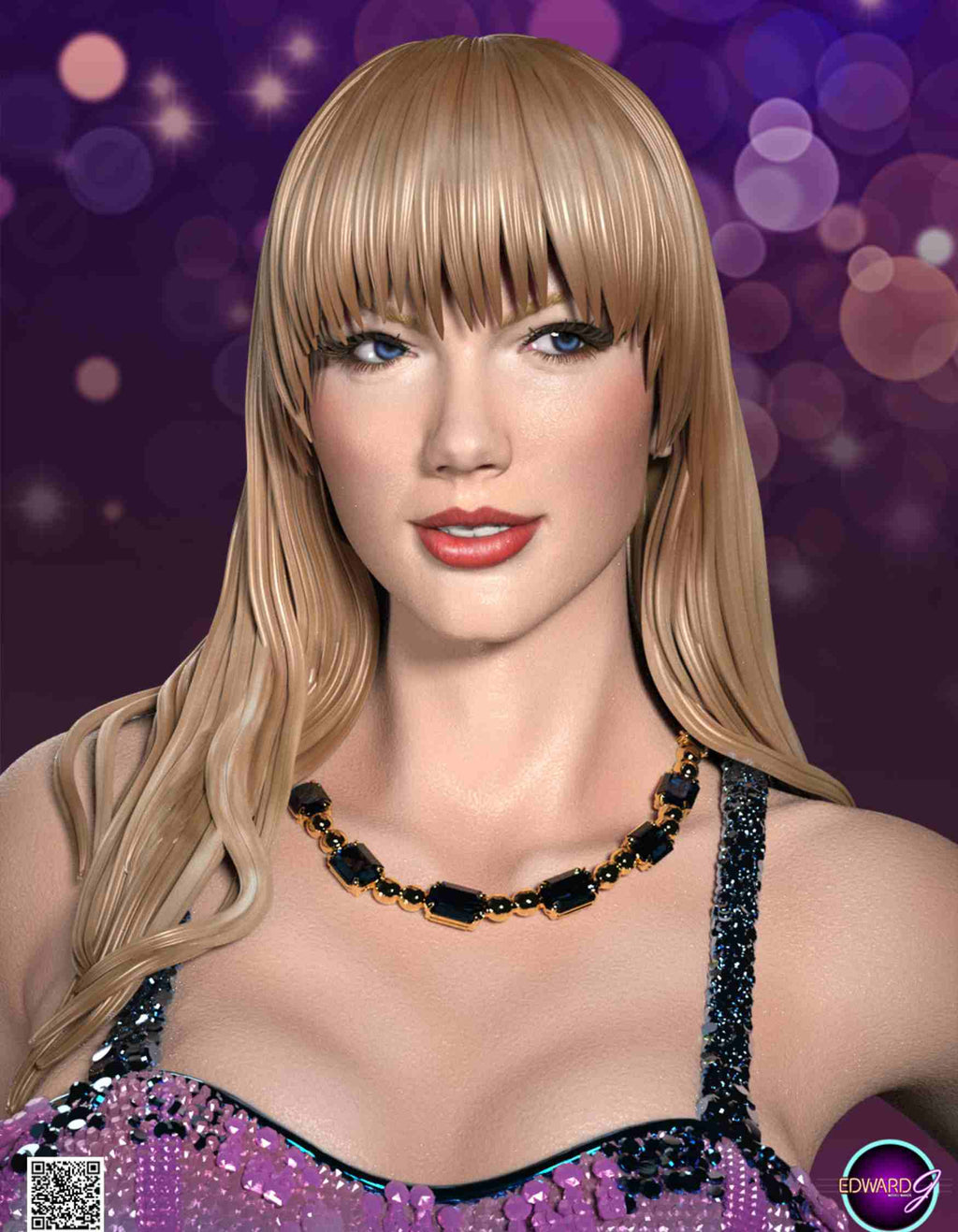 Custom Taylor Swift Custom made Figurine/ 3D Sculpted & 3D printed  & Personalized