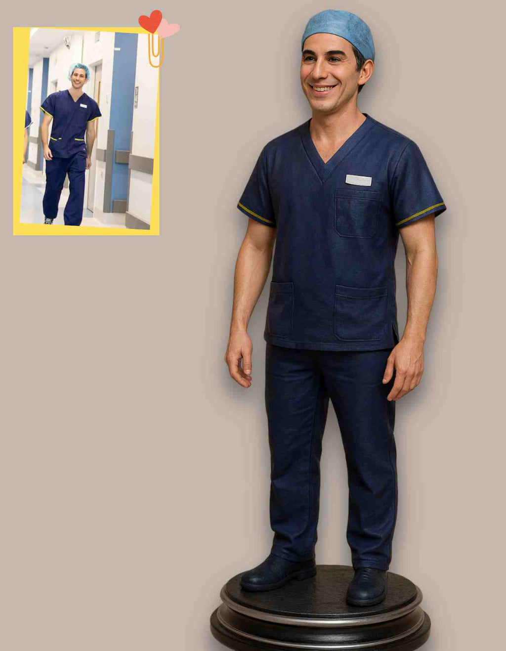 Custom Nurse gifts-Custom 3D Printed Nurse Sculptures - Unique Gifts & Decor