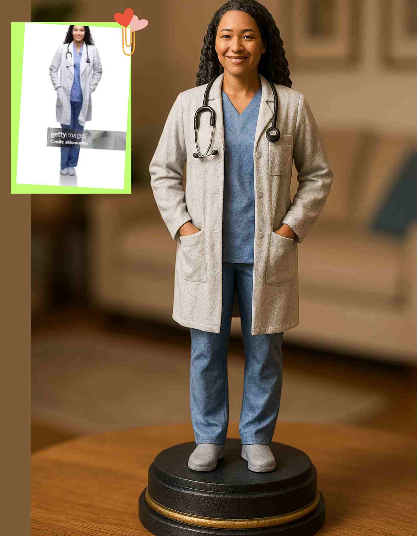 Custom Nurse gifts-Custom 3D Printed Nurse Sculptures - Unique Gifts & Decor