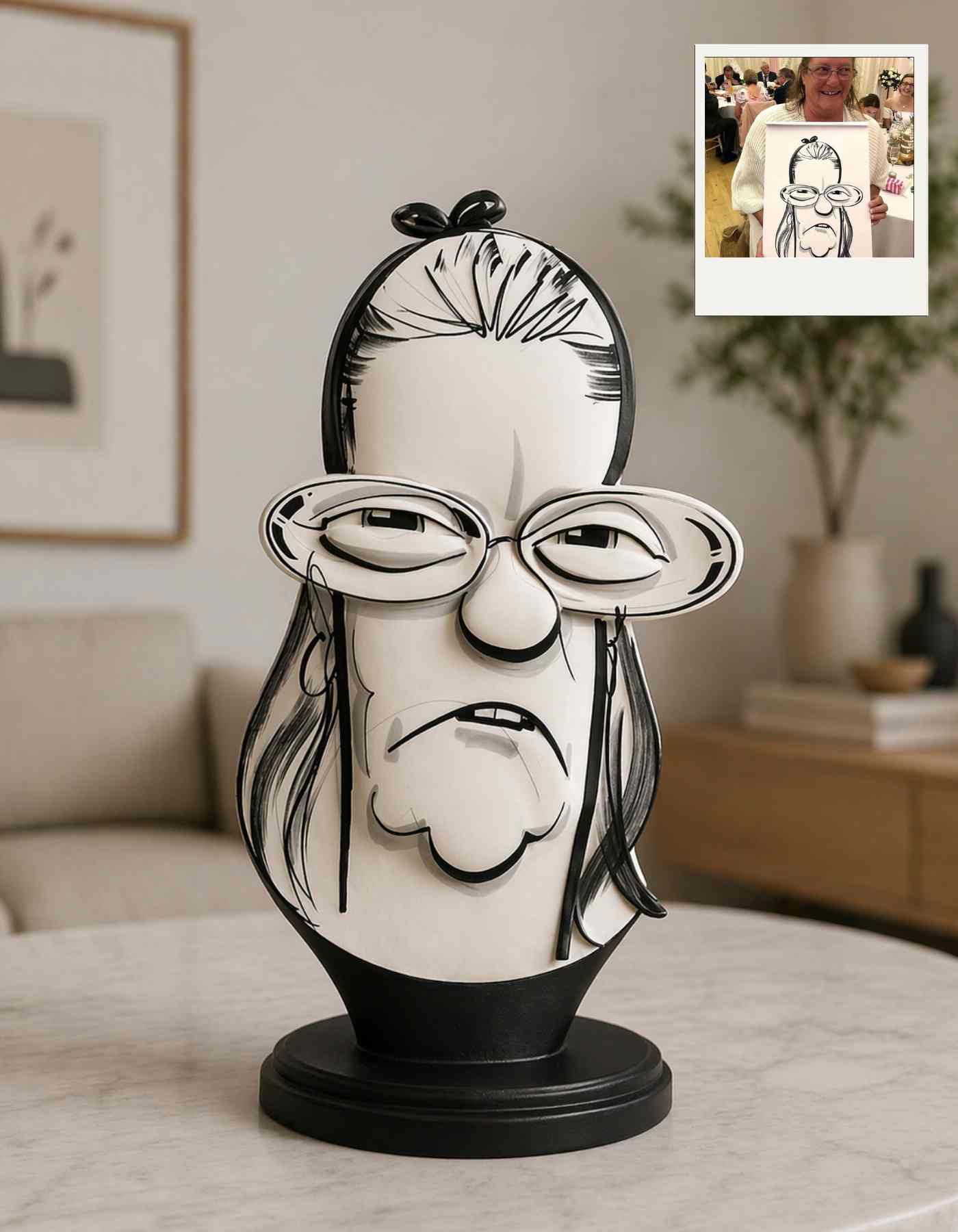 Caricature Sculpture : 3D caricature from photo