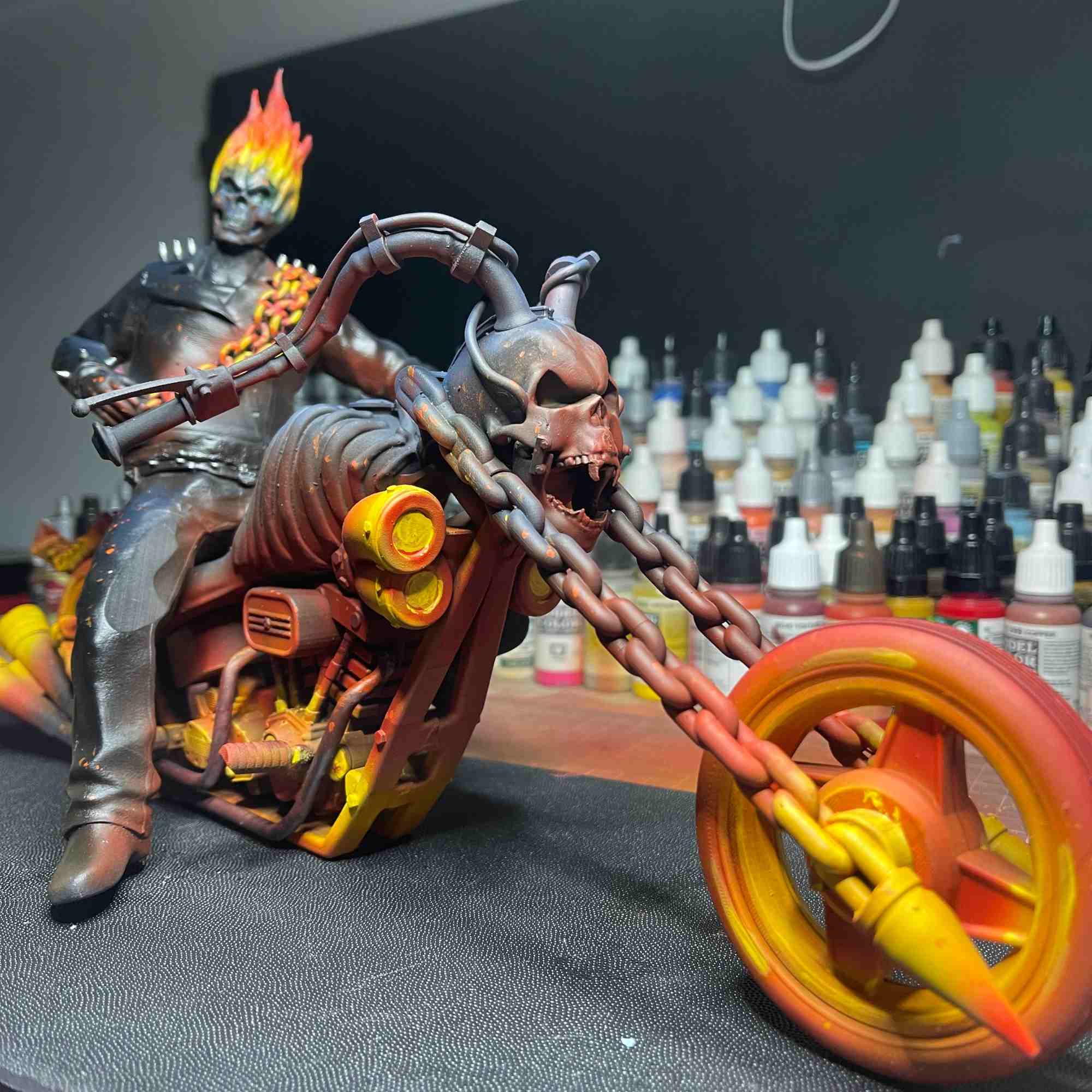 Ghost rider diorama - Custom made just for you!