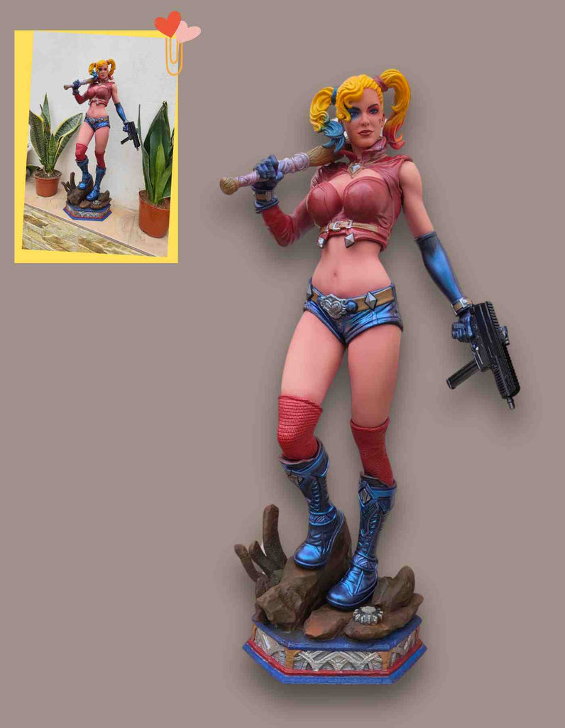 Harley Quinn statue[ Edits] : Harley Quinn Custom Made 3d Printed Table Top /Decor