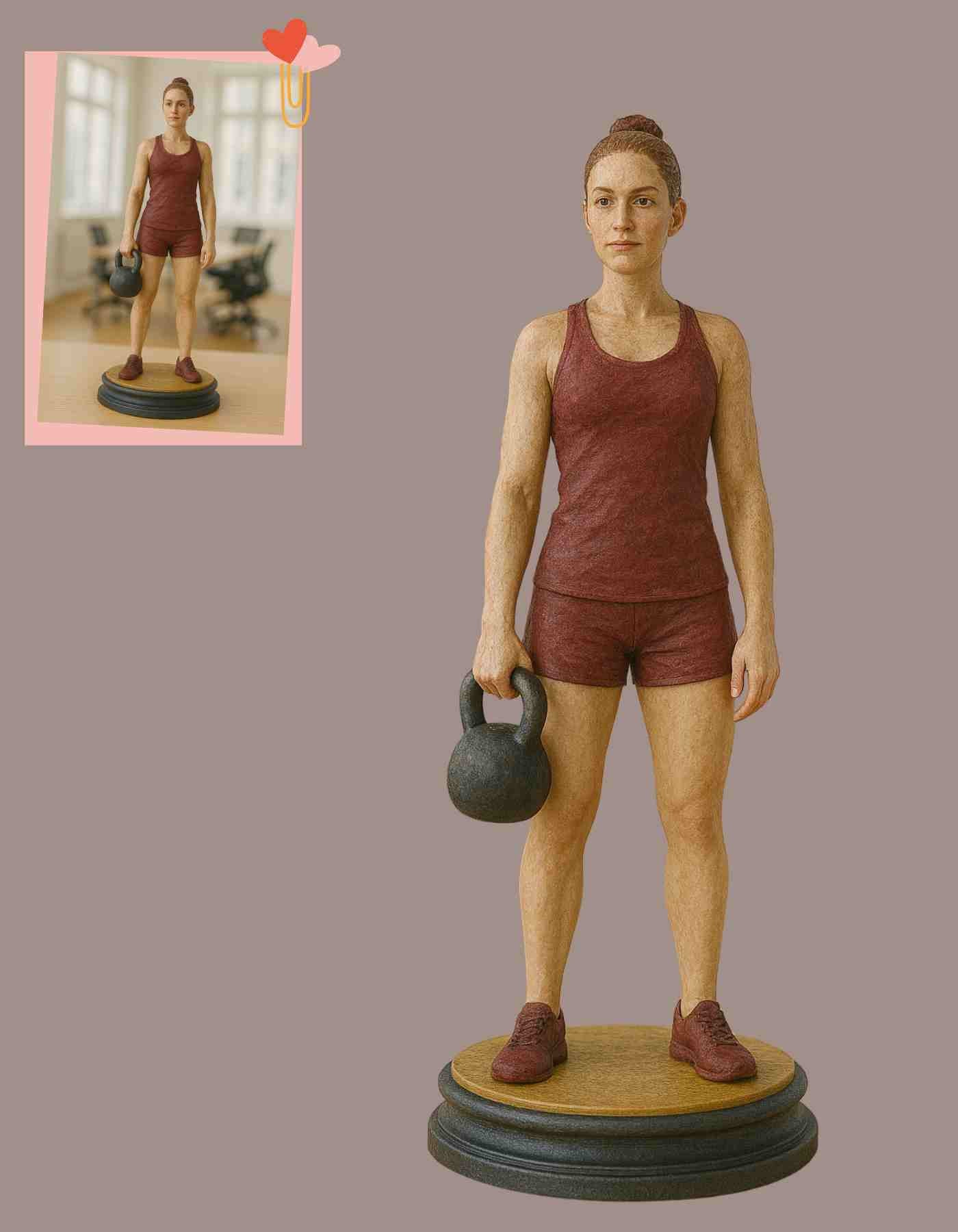 Personalized Fitness Gifts: Custom 3D Sculptures for Active Lifestyles!