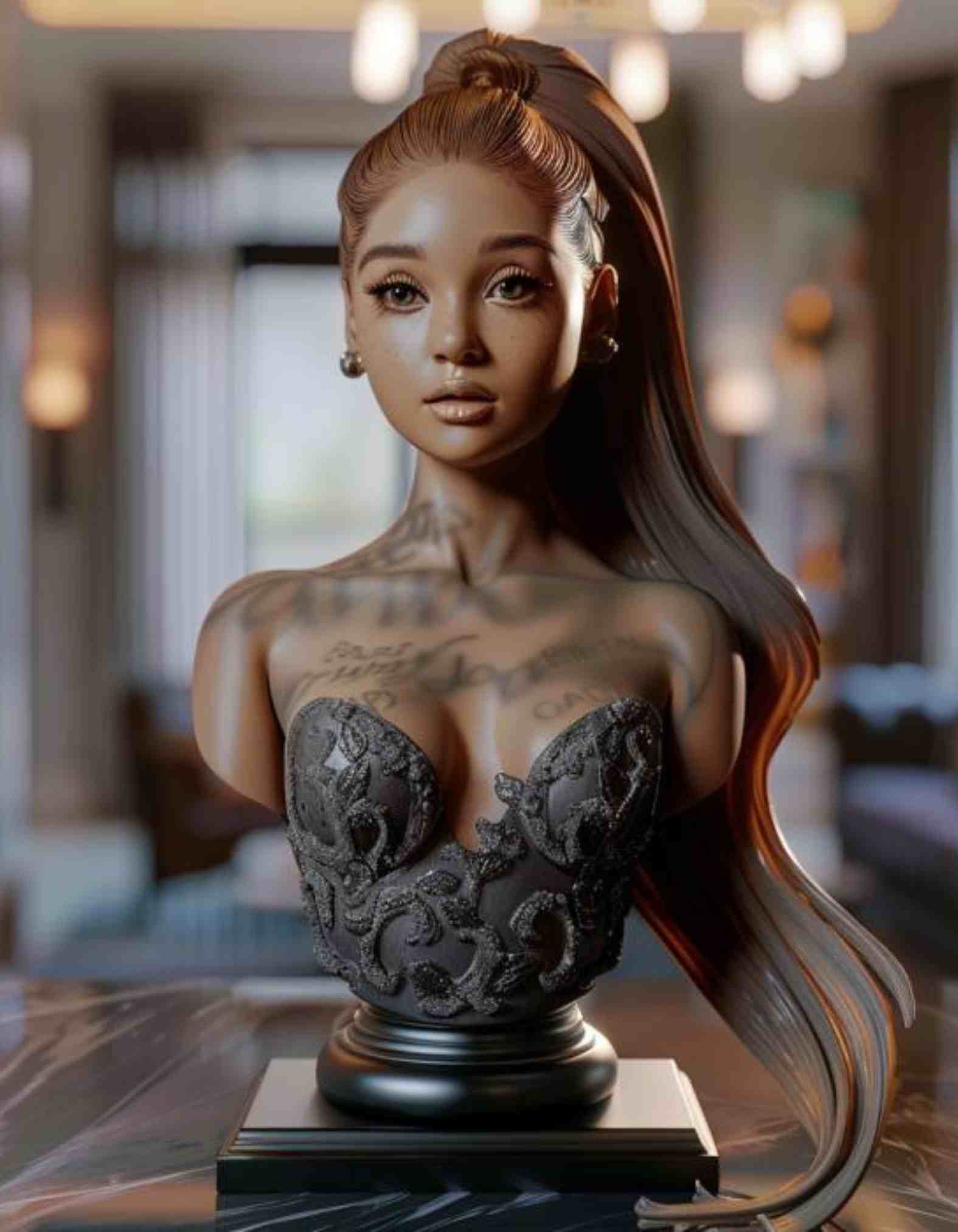 Custom 3D Printed pop star Busts