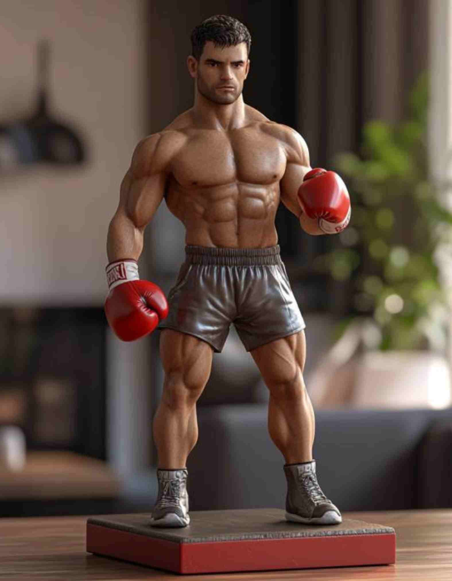 Custom made Boxing Collectables  Custom 3D Printed Boxer Sculptures