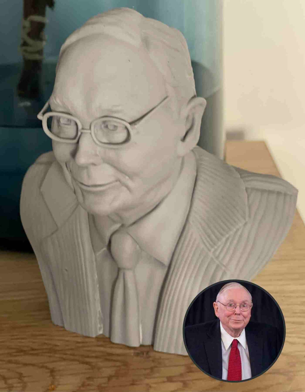 Custom Made Charlie Munger Billionaire , philanthropist, American Investor 3d print,3d Printed Table Top Miniature / Figurine- Investor Gift