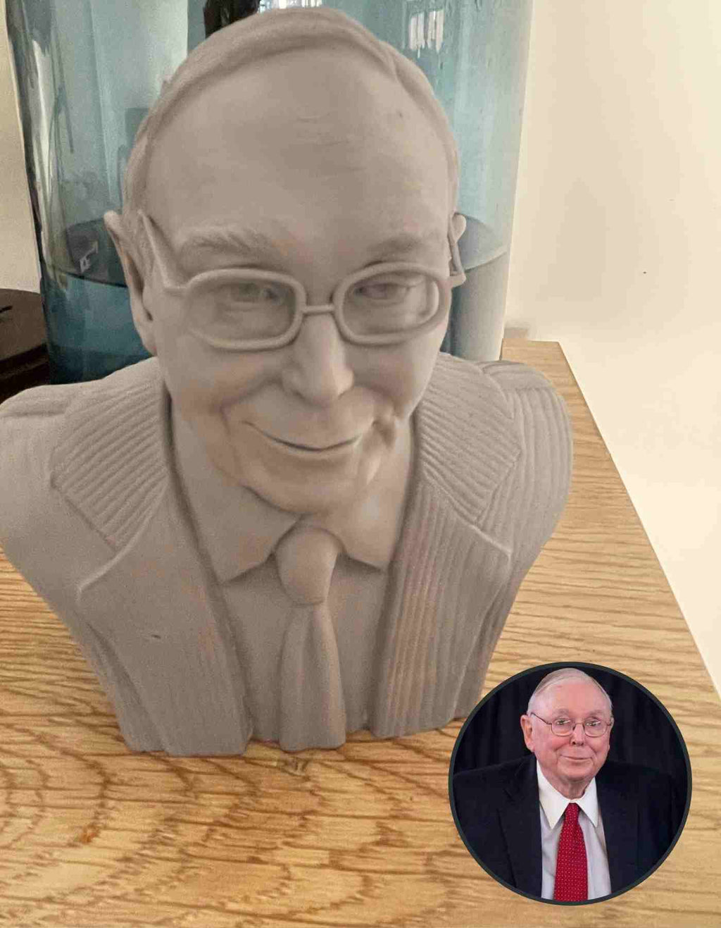 Custom Made Charlie Munger Billionaire , philanthropist, American Investor 3d print,3d Printed Table Top Miniature / Figurine- Investor Gift