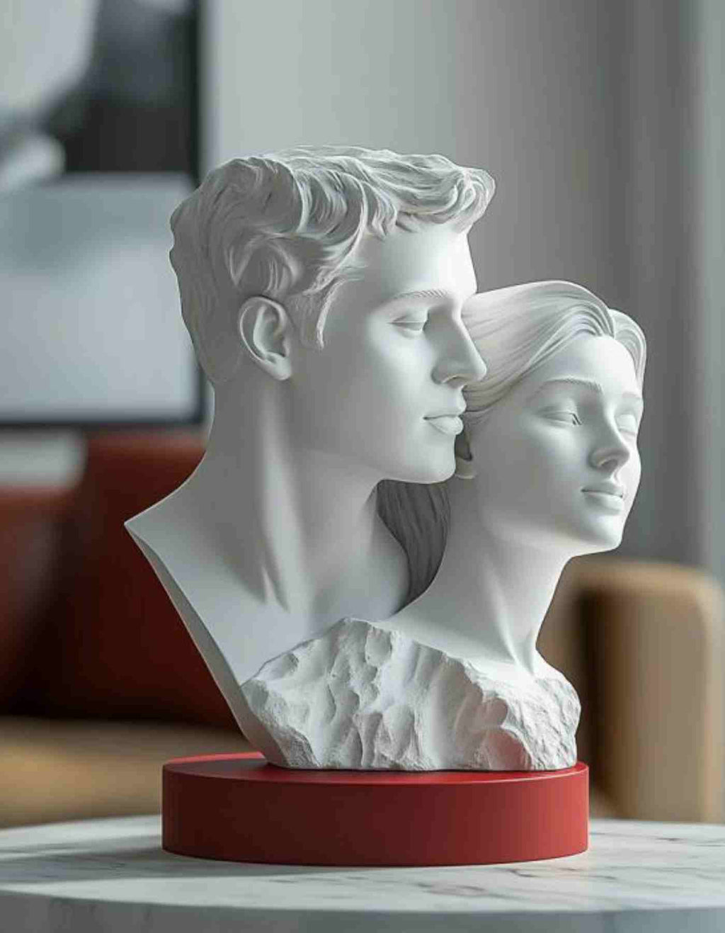 Custom couple Gift- Custom 3D Printed Couple Busts