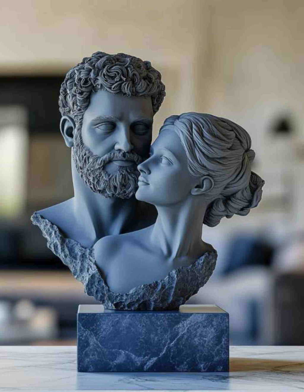Custom couple Gift- Custom 3D Printed Couple Busts