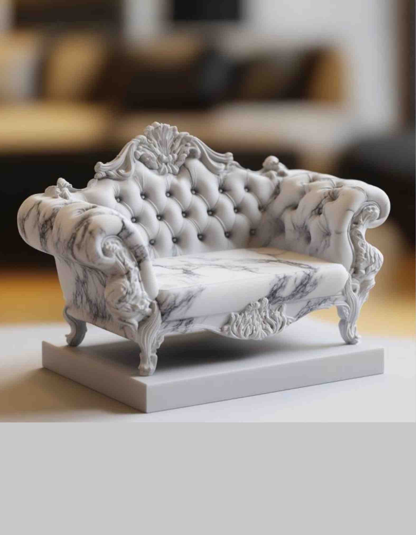 Vintage Furniture Sculptures/ Gift for Vintage lover/Sentimental gift/Furniture sculpture decor