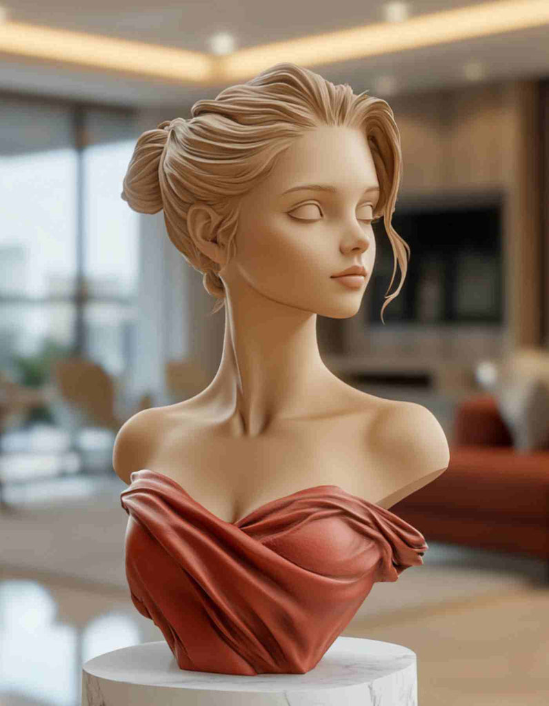 Custom Bust sculpture- Personalized 3D Art Crafted to Perfection!