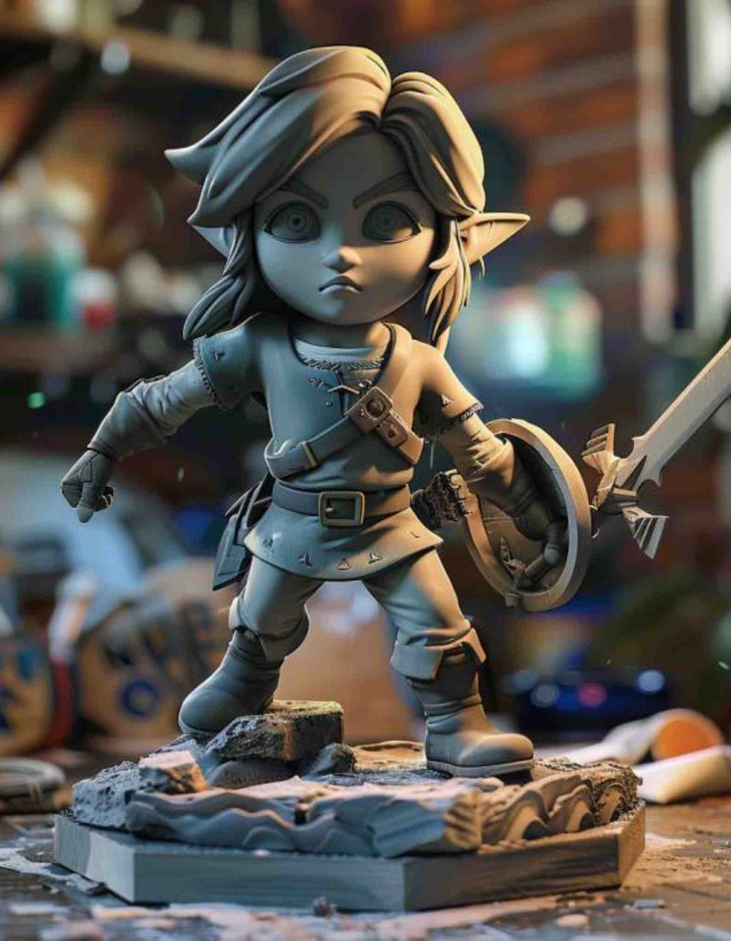 Image to 3D Digital file- Cartoon Characters 3D Sculpt