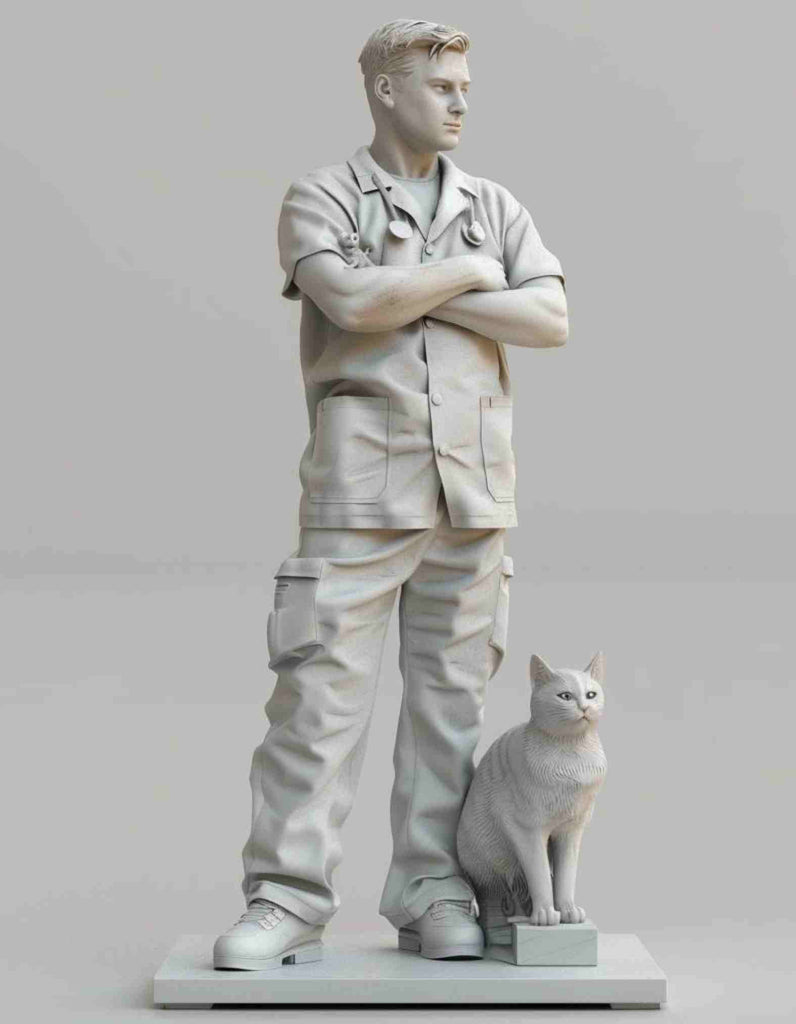 Custom veterinary gifts,  veterinary gift, Custom Made 3d Printed Vet Table Top Figurines/ Art decor vet clinic / Vet Custom sculpts/