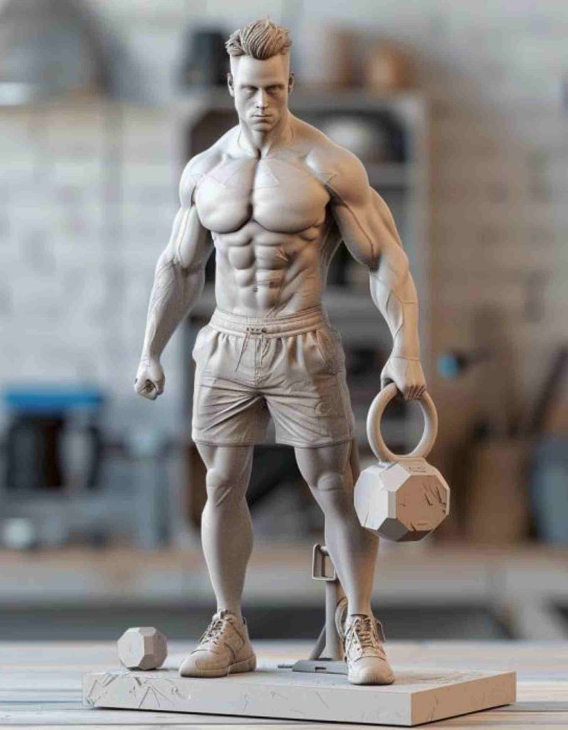 Custom Gym Gifts / Custom Bodybuilding Sculpture, Fitness Sculpt, ManCave Art, Gift for him, gym lover gift, custom 3d printed Gym gift