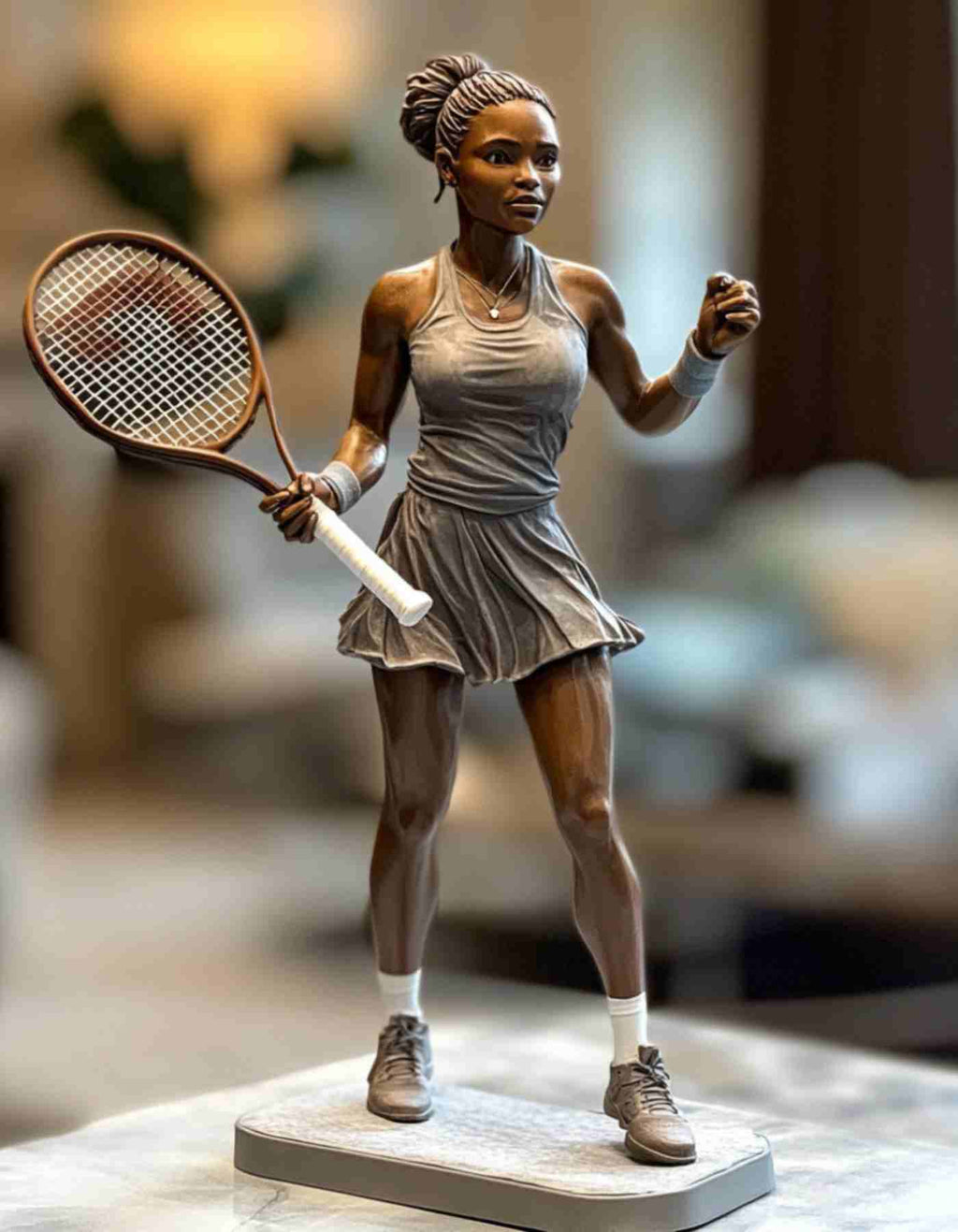 Custom tennis gifts-  Custom Sculpted & 3D printed in any pose you choose!