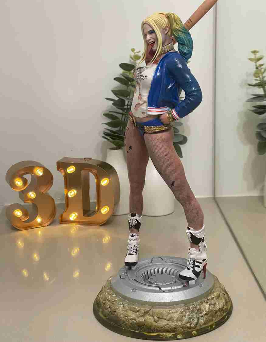 Harley Quinn Custom Made 3d Printed Table Top /Decor / Figurine/Gift i ...