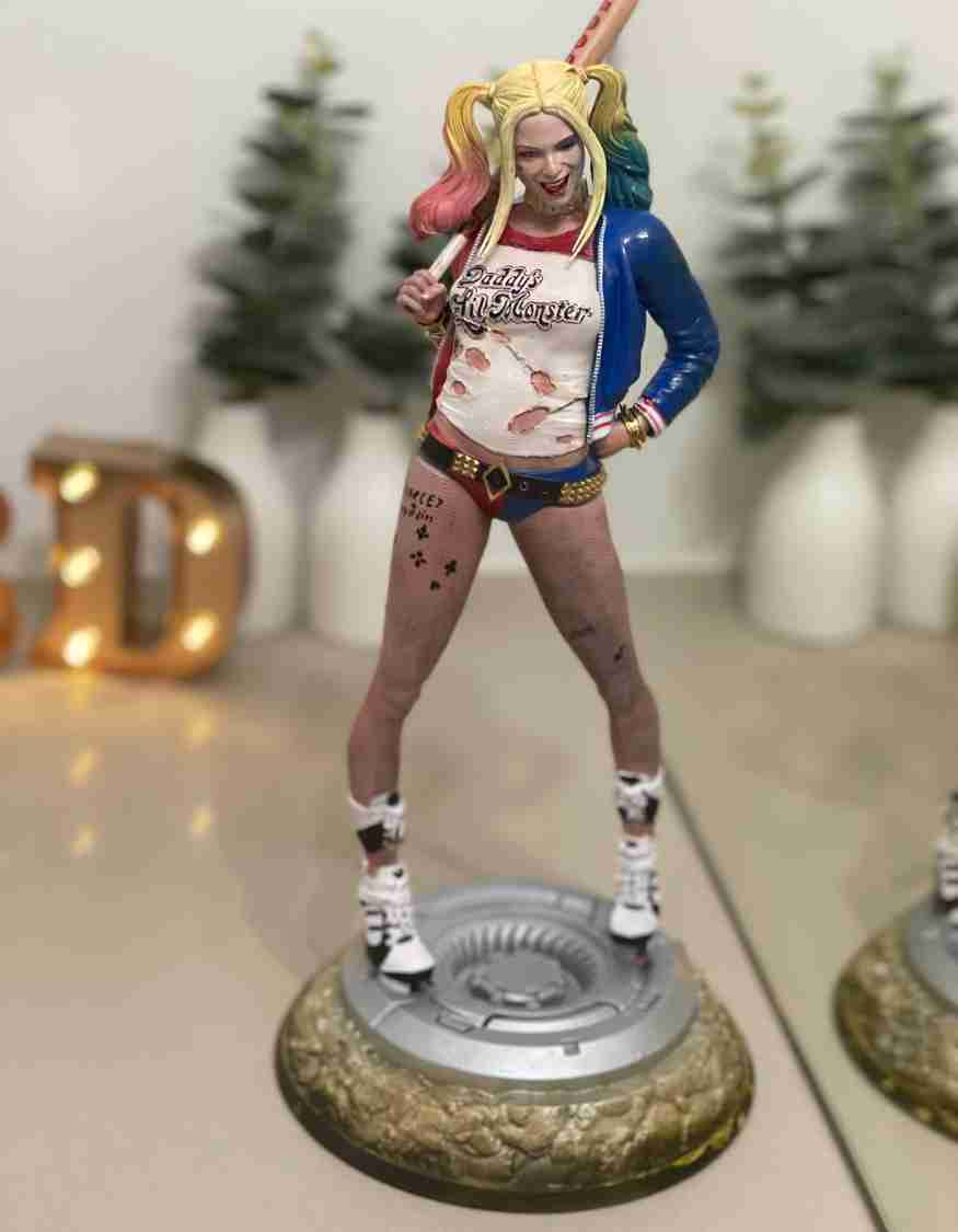 Harley Quinn Custom Made 3d Printed Table Top /Decor / Figurine/Gift i ...