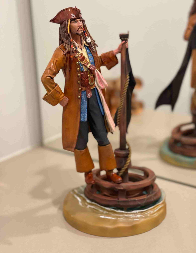 3D printed Pirates of the Caribbean Captain  for Movie Lovers Gift- Tabletop and decor( Realistic painting)