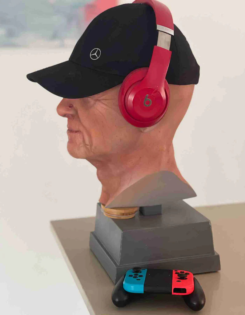 Customized Life-Size Head Sculpt & Headphone Stand - Unique Design