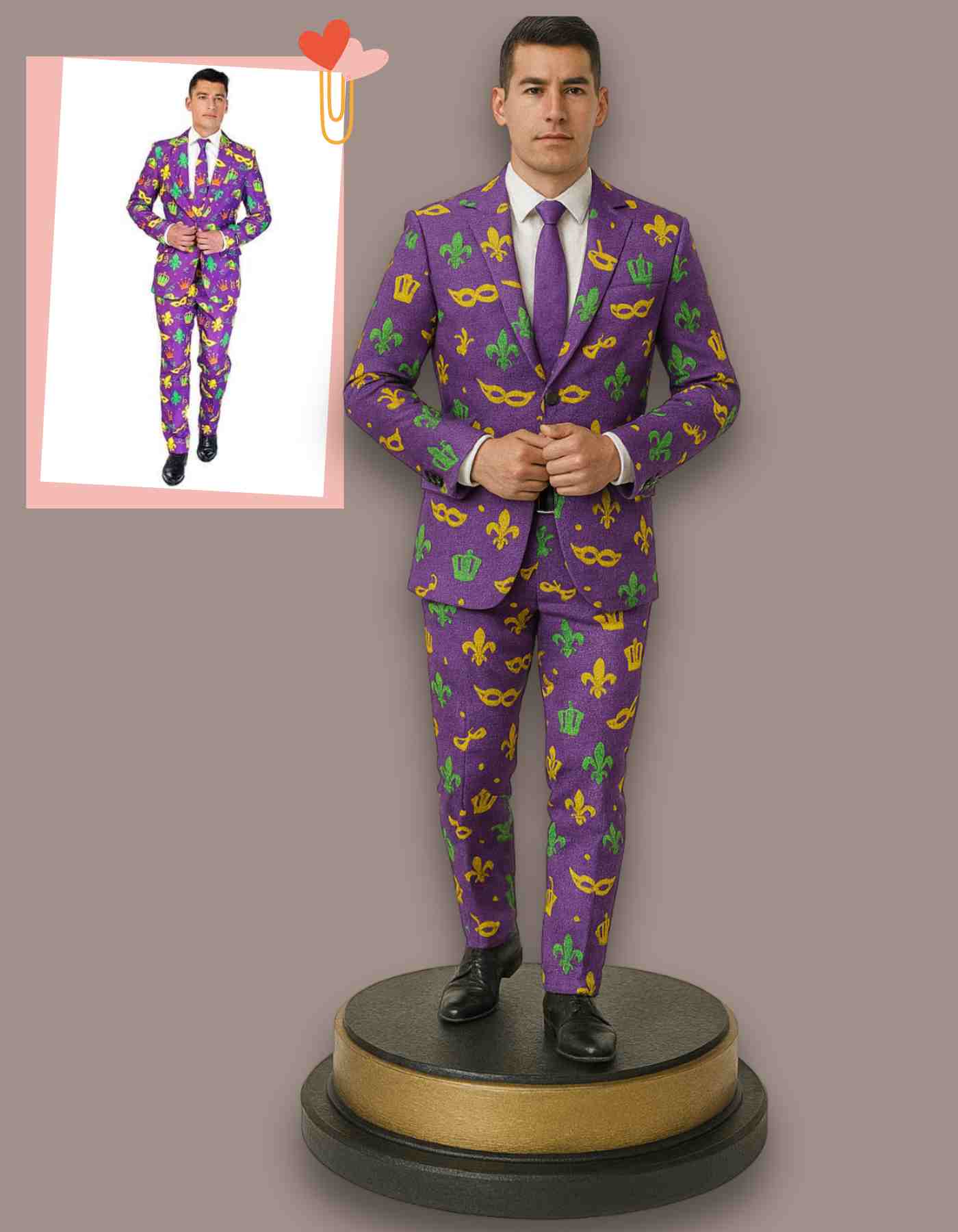 Get your Mardi Gras Figurine in your fave Outfit