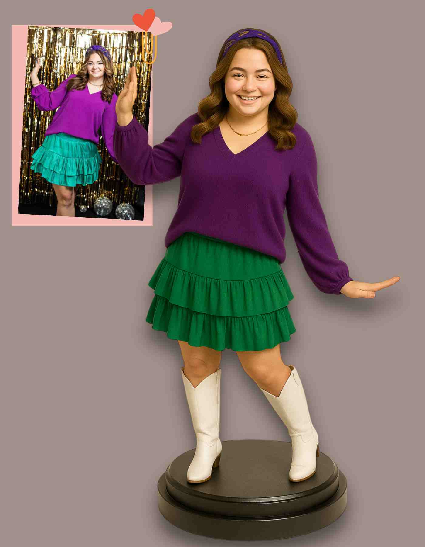 Get your Mardi Gras Figurine in your fave Outfit