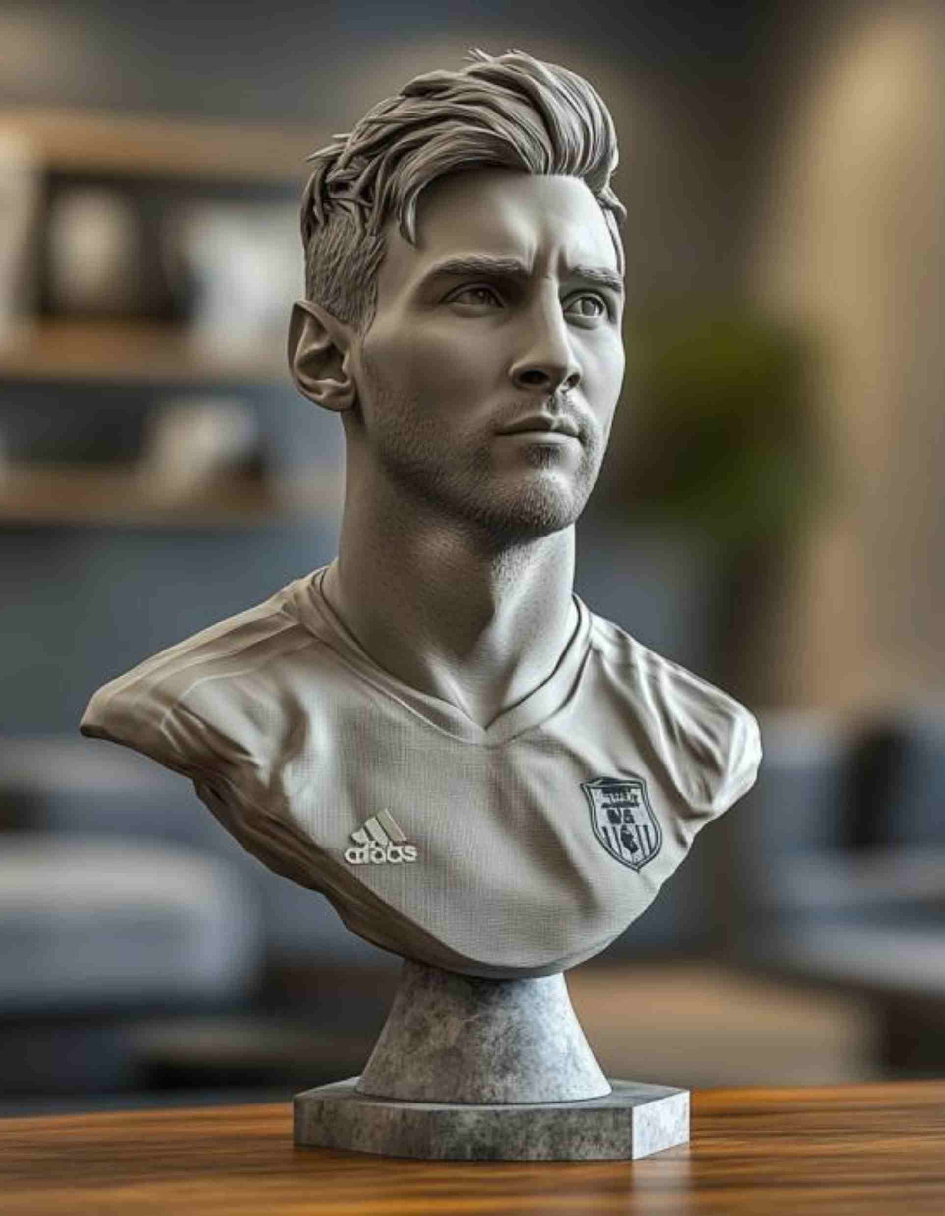 Custom Messi Sculpture :Custom Sculpted & 3D printed in any pose you choose!