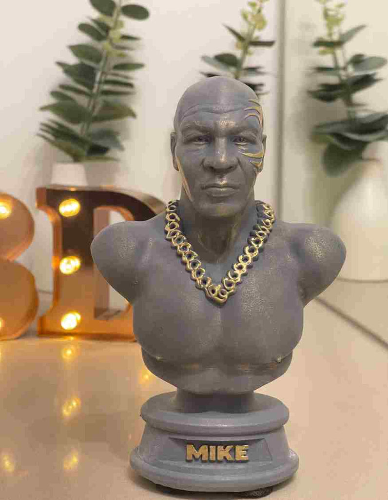 Mike Tyson  Custom Made 3D Printed  Table Top /Decor / Figurine/Gift Item/Human Bust.