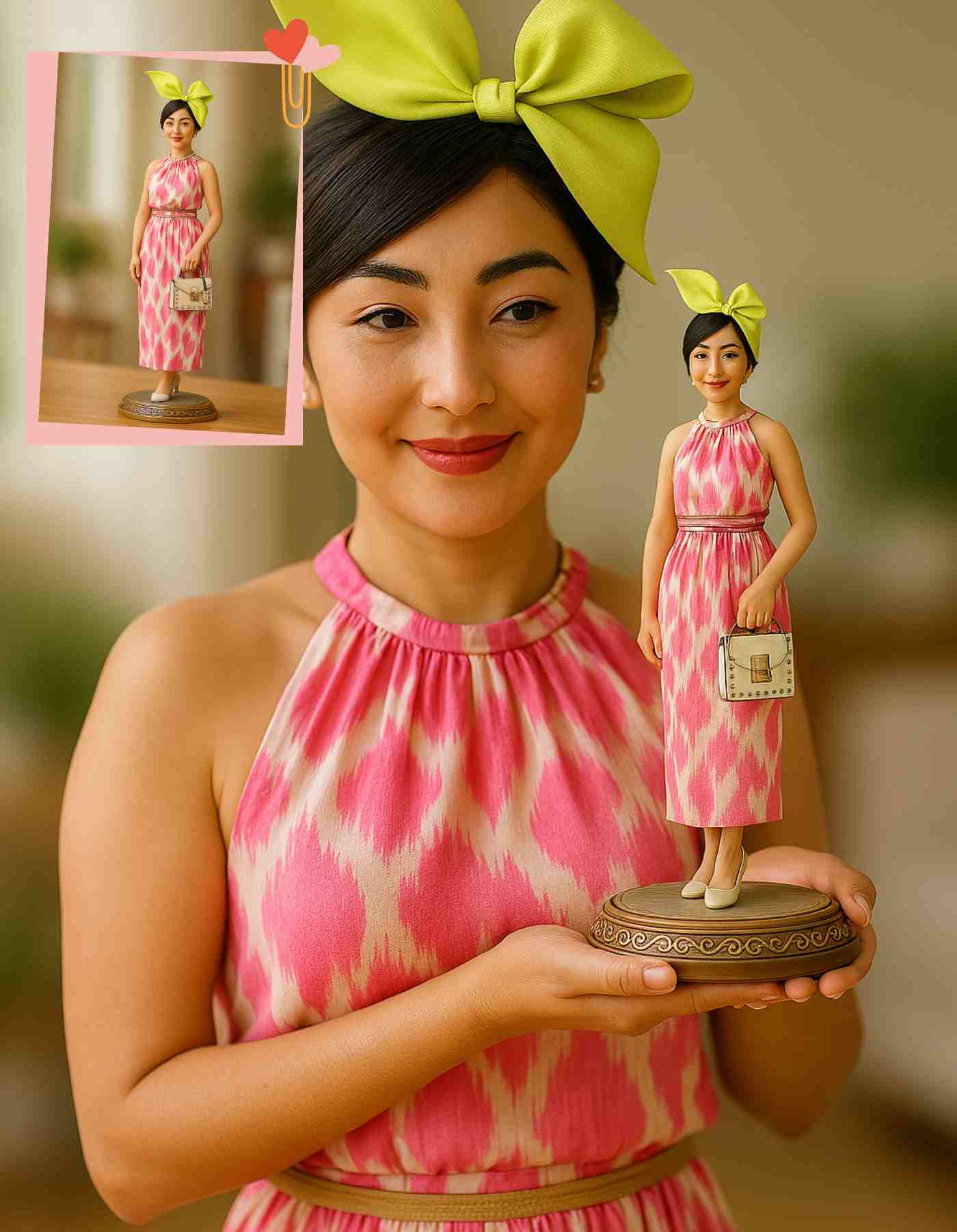 Custom gifts for girlfriend : Personalized 3D Sculpture of herself She’ll Love!