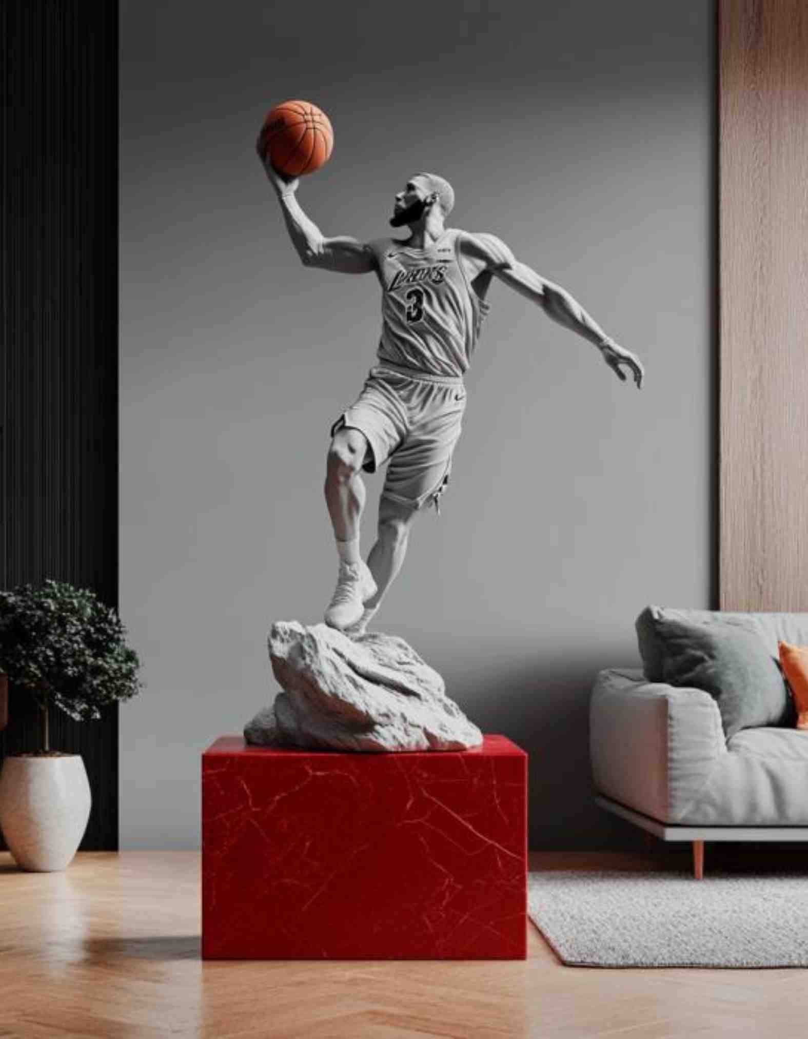 Custom NBL Player Sculptures-Custom Sculpted & 3D printed in any pose you choose!