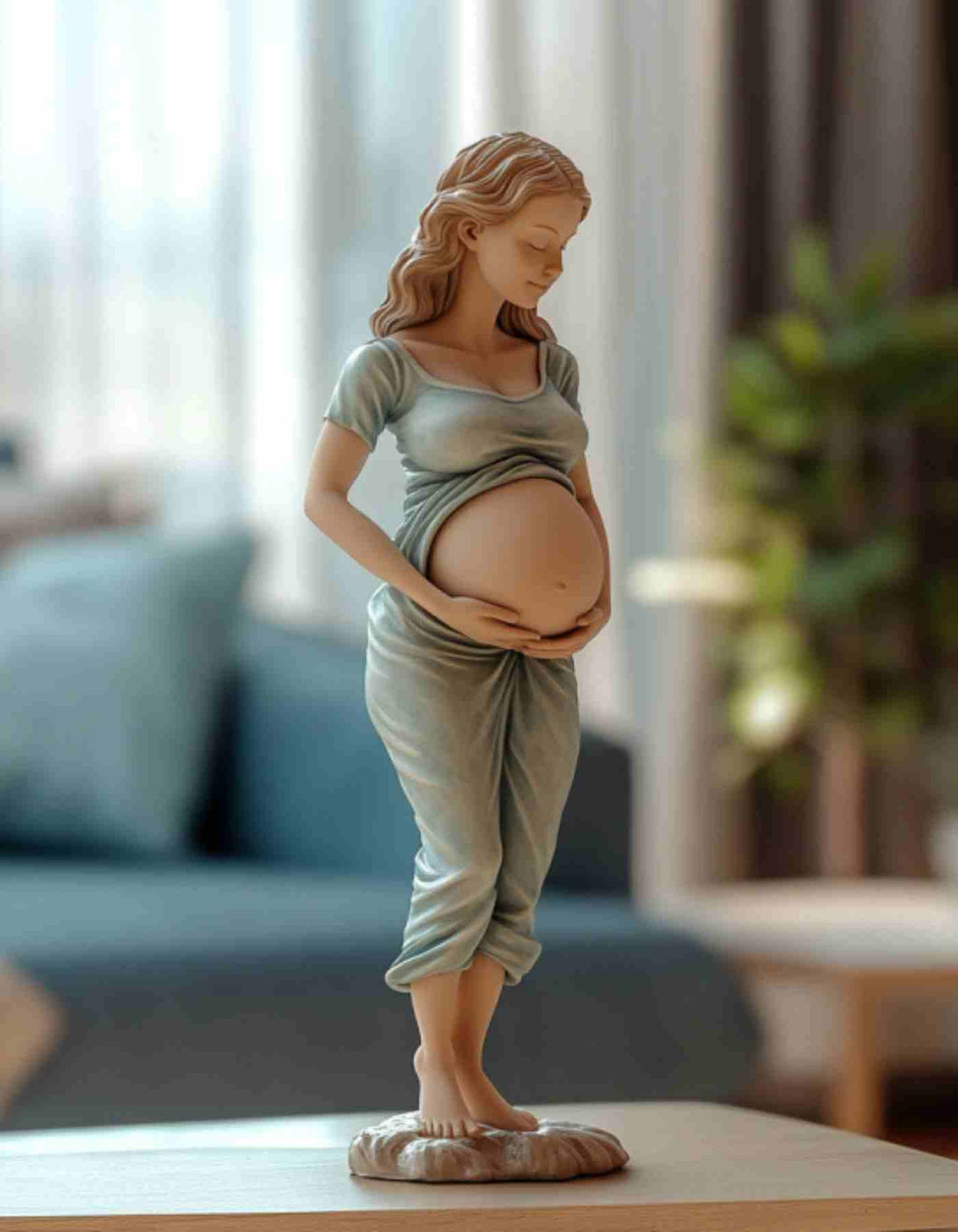 Pregnancy Sculpture – Custom 3D Figurine Keepsake for Expectant Mothers