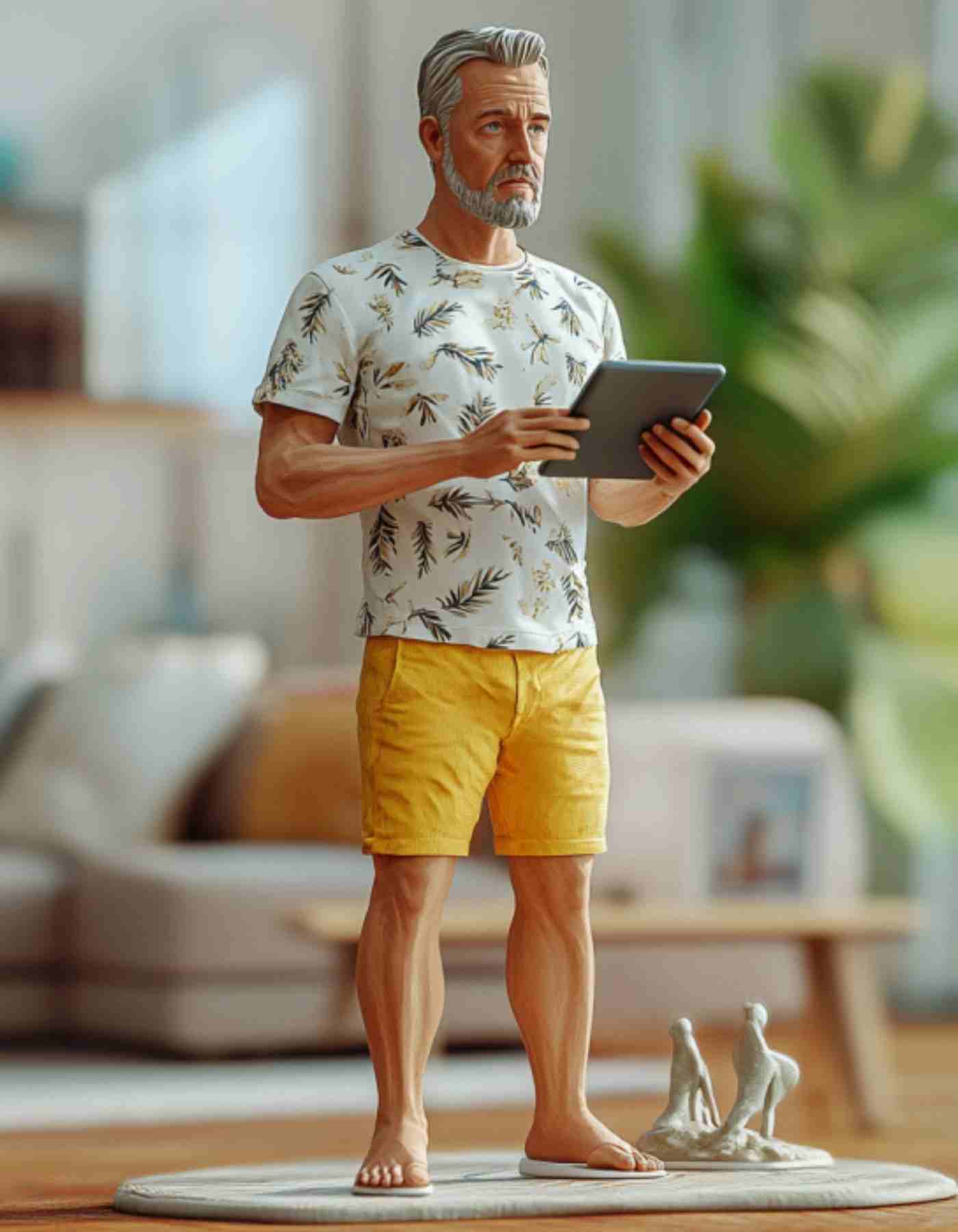 Custom retirement gifts : Personalized Custom 3D Sculpt of Retirees